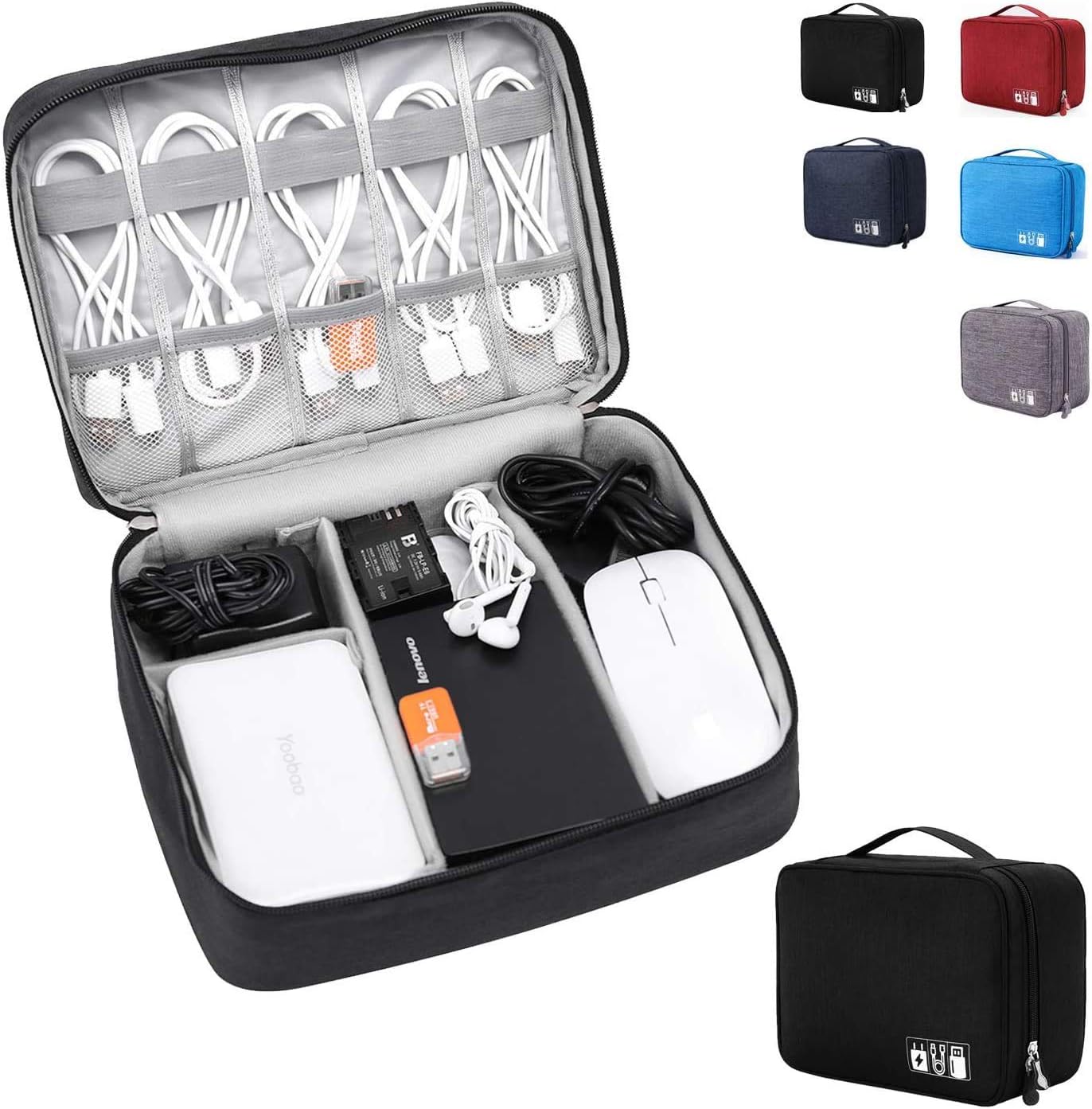 Organizador De Cables De Viaje | Nylon Impermeable | Para Discos