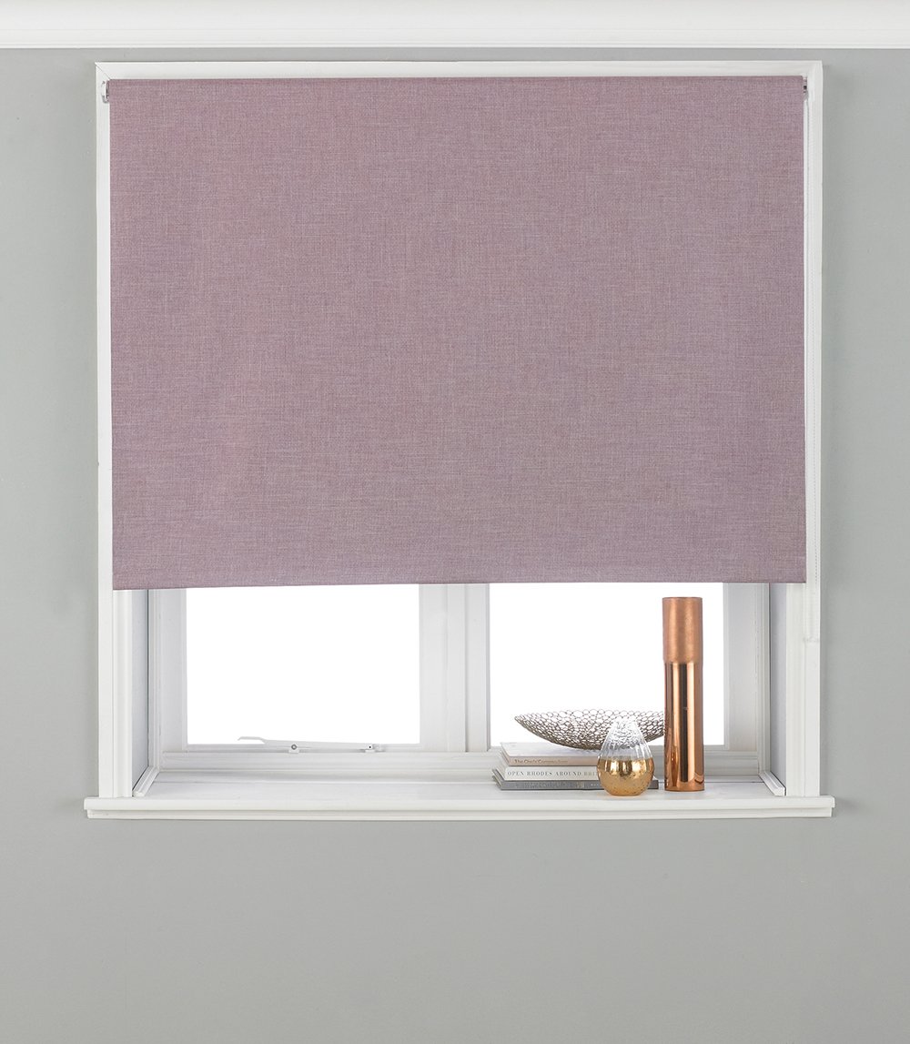 Riva Home Twilight Thermal Blackout Roller Blind Mauve 153Cm