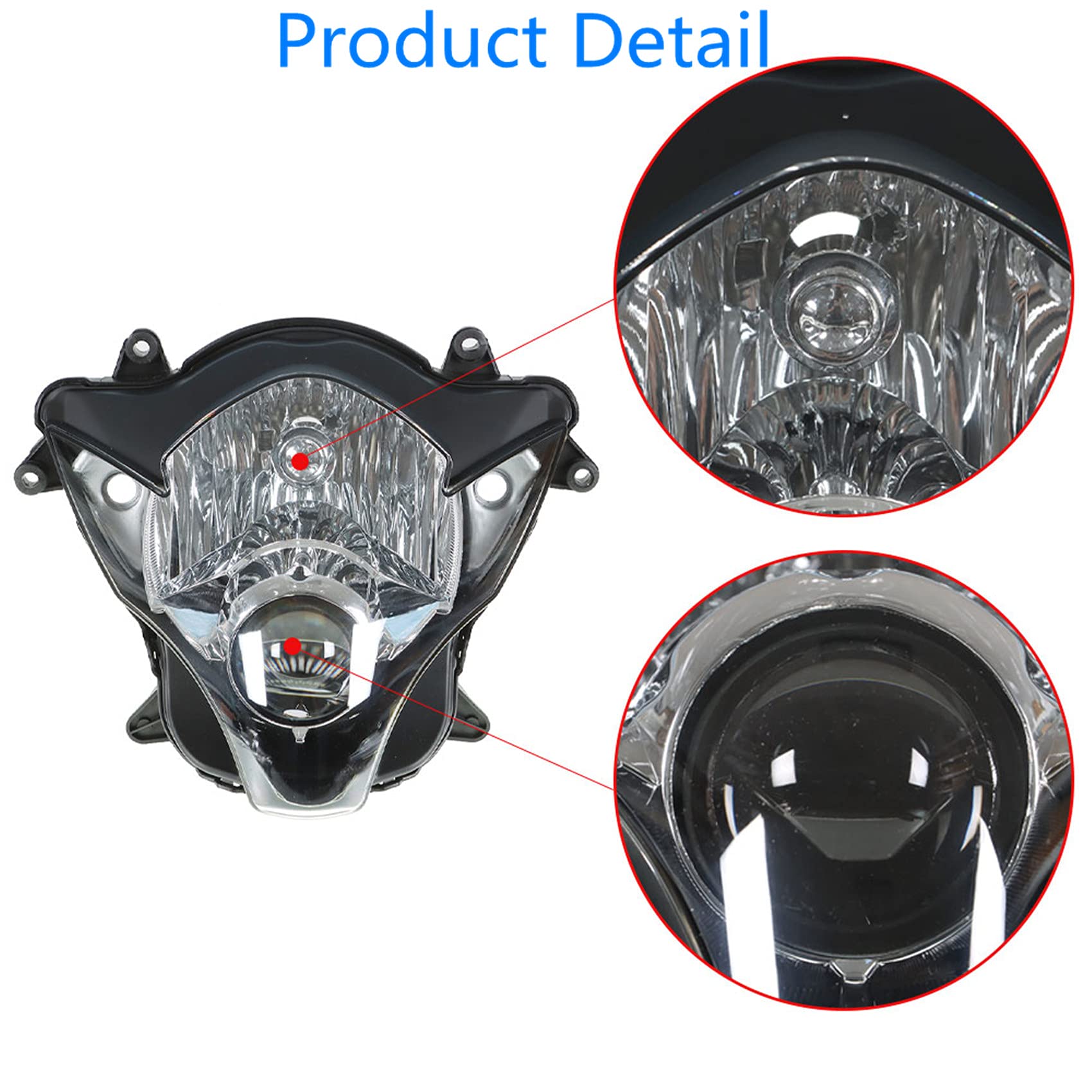 Headlight スズキGSXR600 GSXR750 20112017 K11のフロントヘッドライトヘッドランプアセンブリ Front Headlight Head Lamp