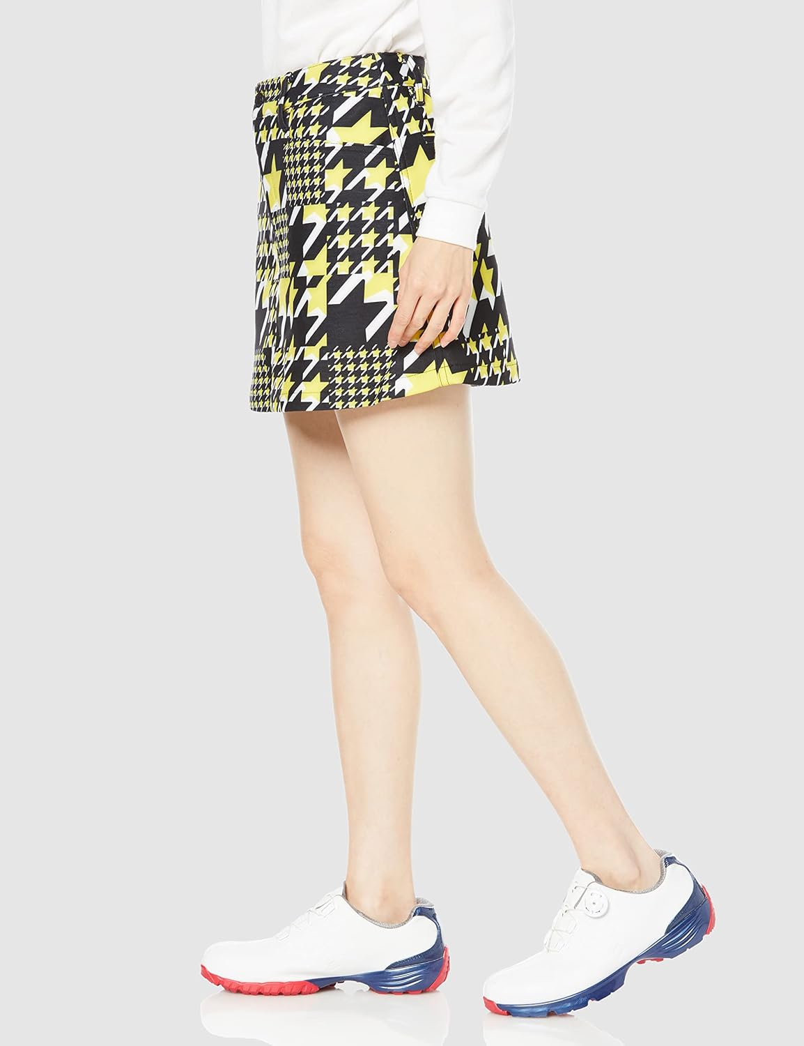 ジャックバニー レディース スカート (星柄千鳥格子プリント・サーモ