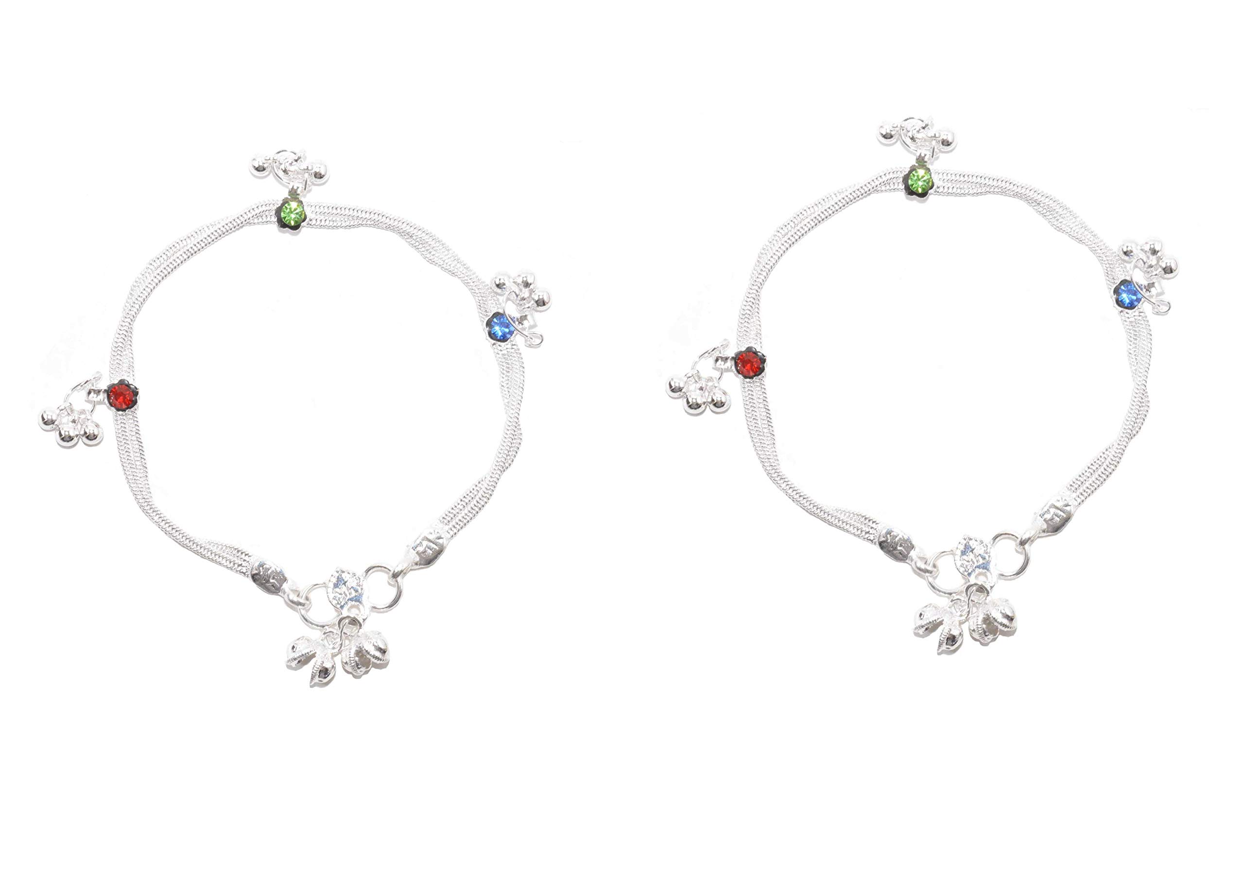 Frolics India Silver Anklet For Baby Girl (multicolour) (B08BPB5499) Amazon Price History, Amazon Price Tracker