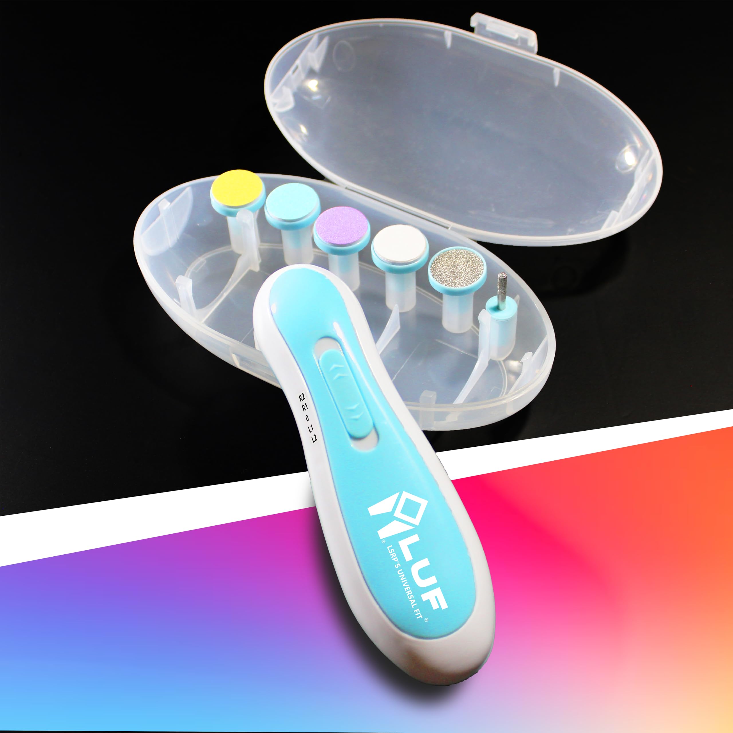 Electric Nail Trimmer for Baby, Baby Nail Trimmer, Baby Nail Cutter, Nail Trimmer for New Born Baby, Kids Nail Cutter with Light (Multi Color) - 100% Baby Safe & 100% ABS Made - Blue Color-image-41