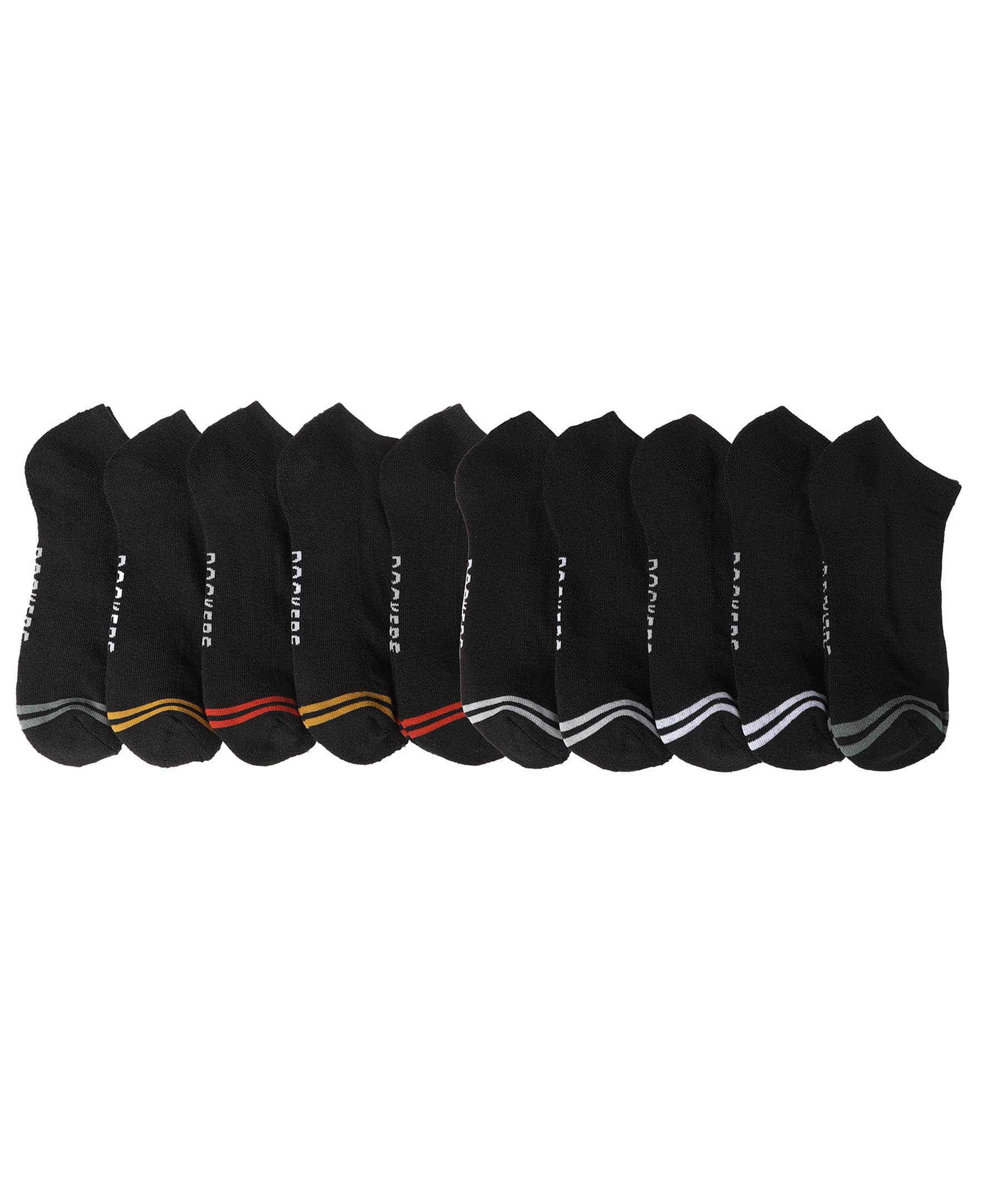 DOCKERS Mens Athletic Ankle Socks - 6-Pairs and 10-Pairs Low Cut Sports and Workout Socks for Men