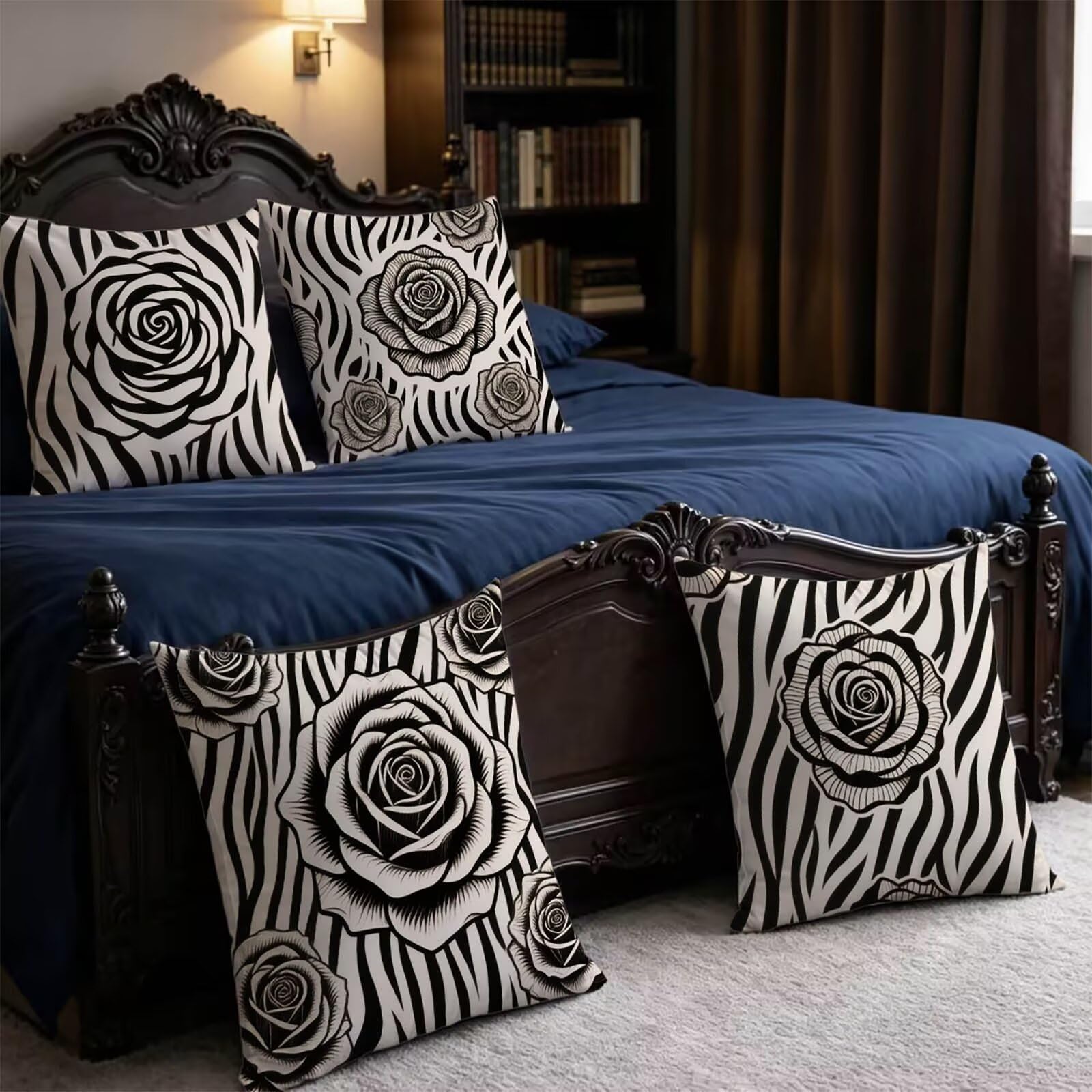 Kopfkissenbezug Black and White Outdoor 60x60cm Kissenbezug THDZ-2239