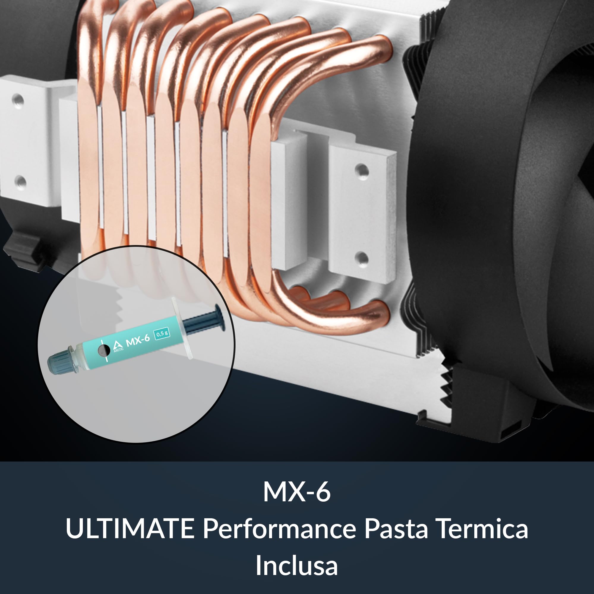 ARCTIC Freezer 4U-M per Ampere Altra, Altra Max; AMD: SP6, sTR5, SP3, TR4, sTRX4, sWRX8 e Intel: LGA4189, LGA4677-4U e UP, Dissipatore CPU, 2 ventole 20 mm, 400-2300 giri/min,ventola per Server/Rack