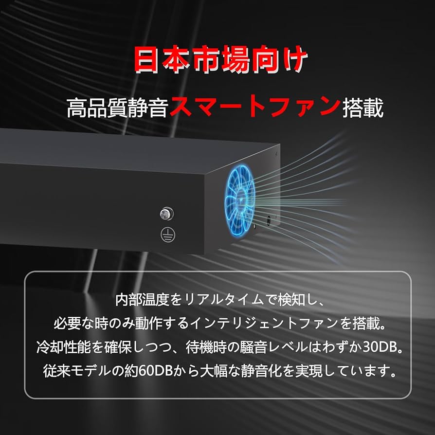 Amazon.co.jp: FOXNEO 10gbps スイッチングハブ 8ポート(全て10G