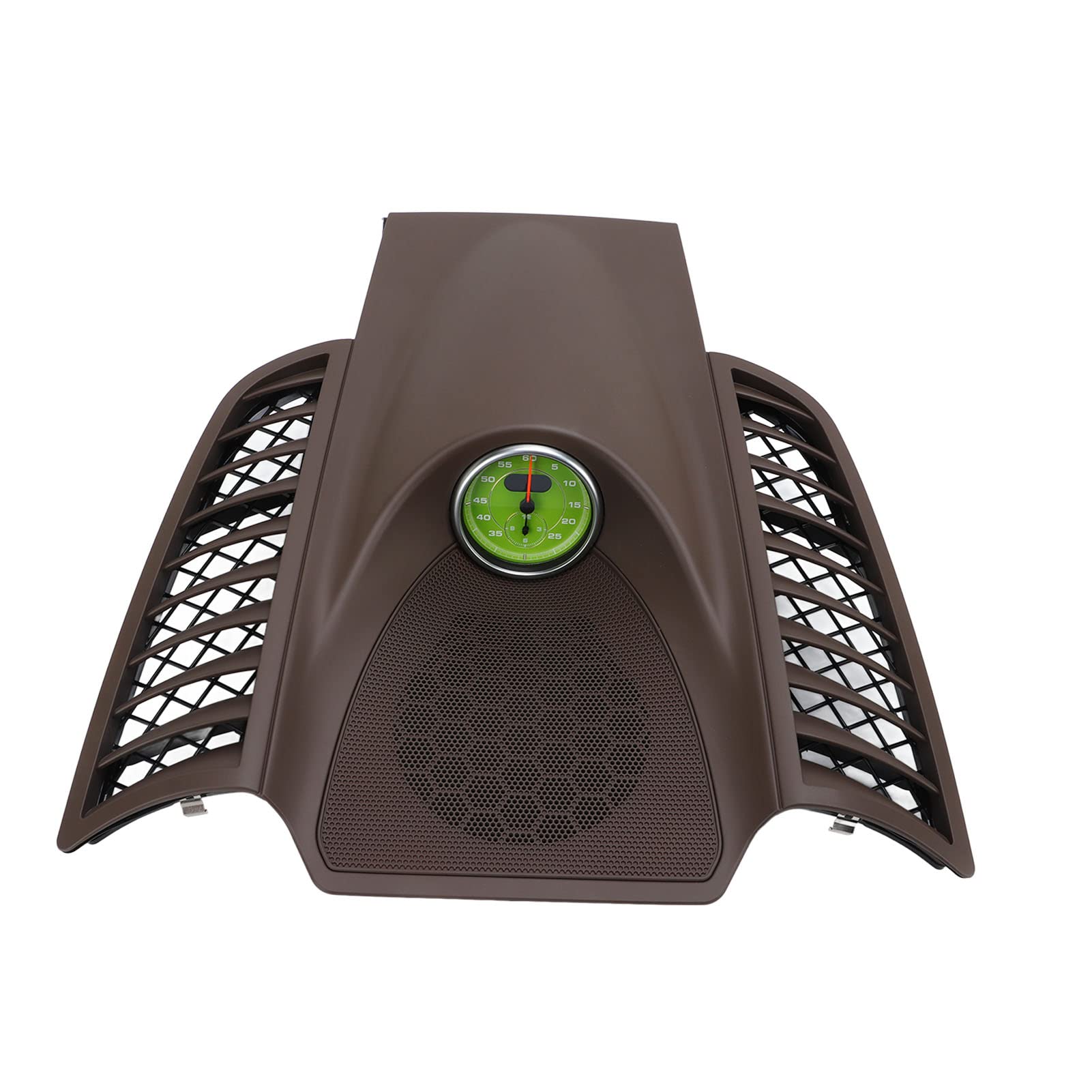 Dashboard Panel Trim Stopwatch Kit, Upper Center Dashboard Panel Trim with Green Stopwatch Replacement for 2011?2017 Console Parts (Brown #14)