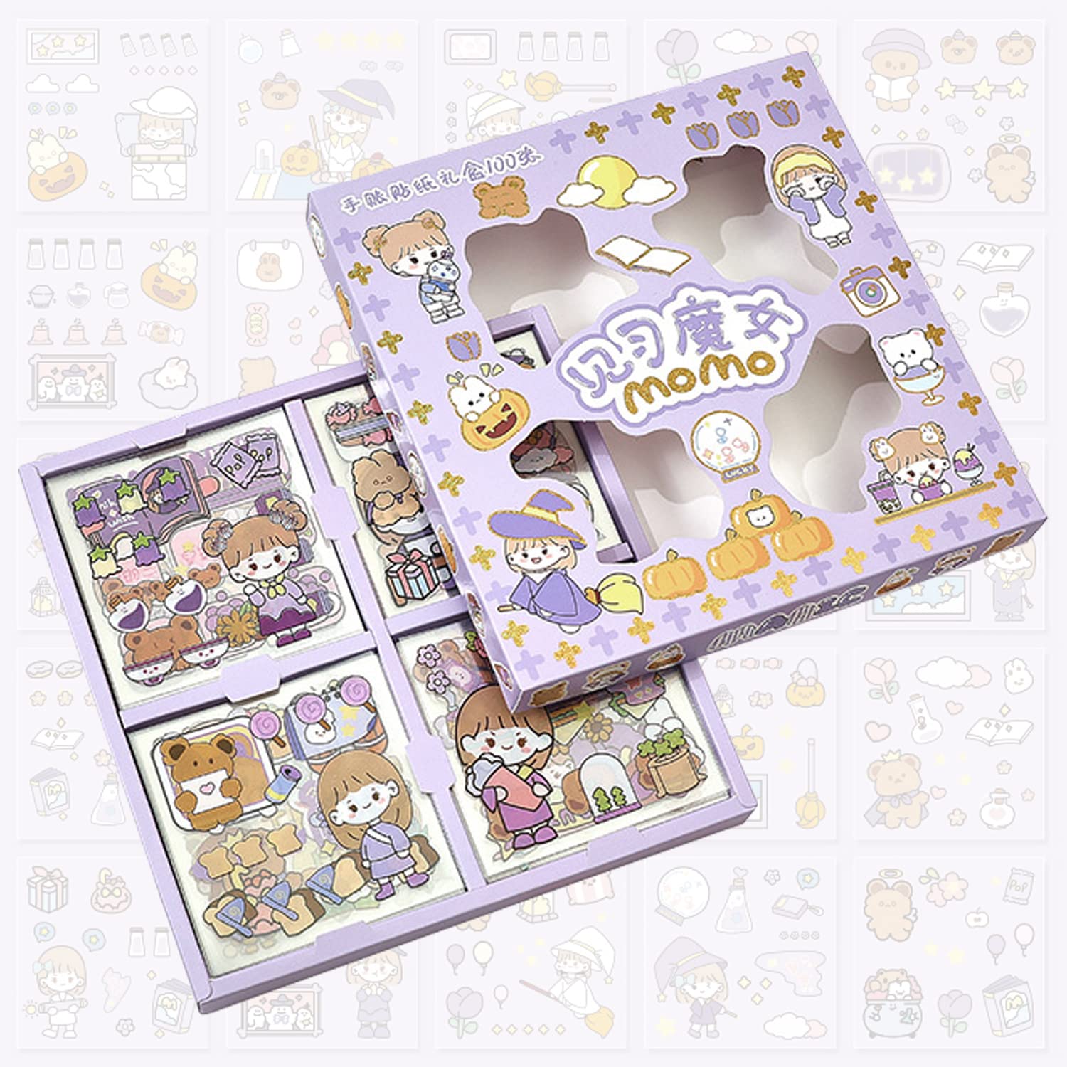Amazon.co.jp: 韓国 手帳用かわいいステッカー&シールセット DIY 