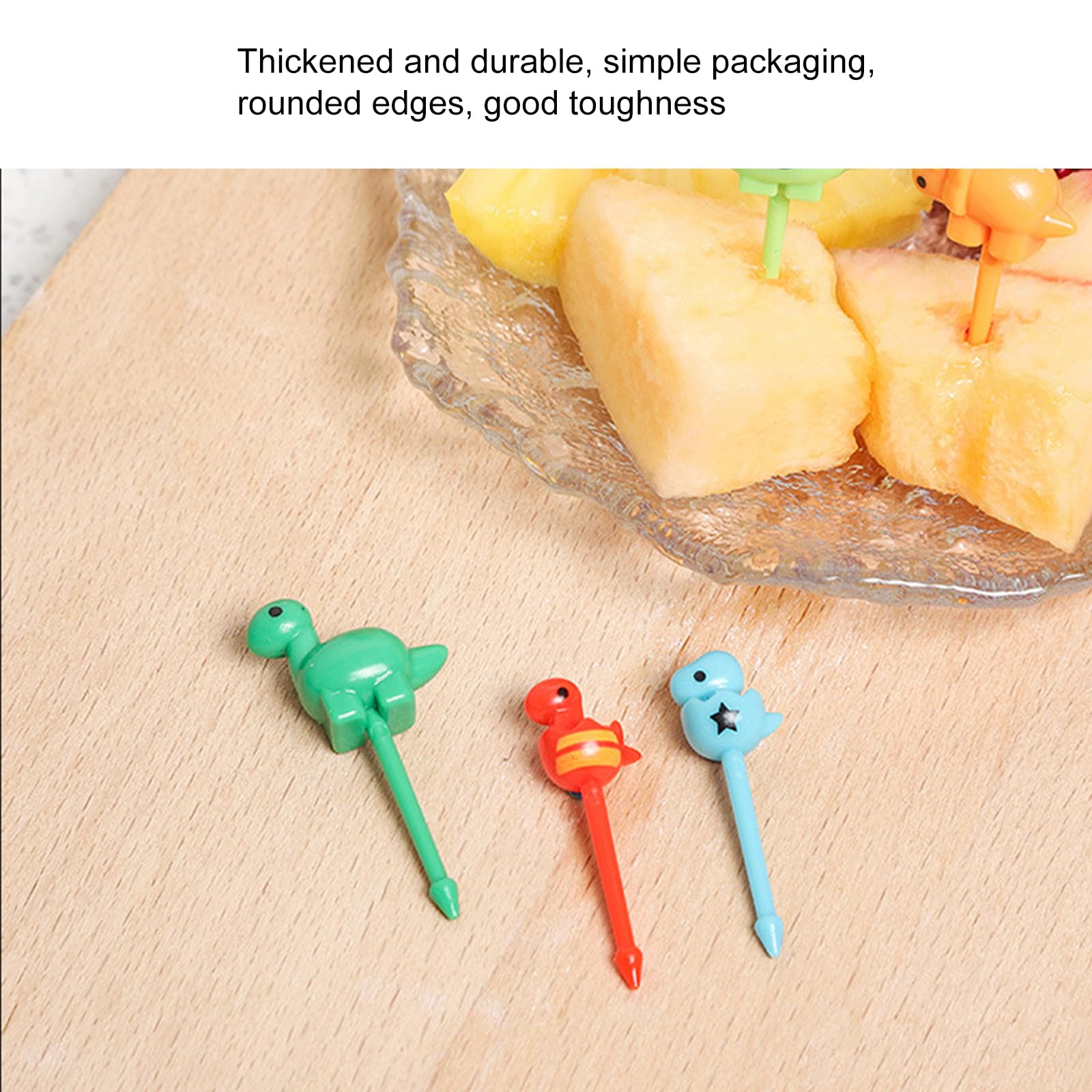 91 Forchette Da Frutta A Forma Di Animali - Stuzzicadenti Colorati Per Bambini, Dessert E Party - Foto 3