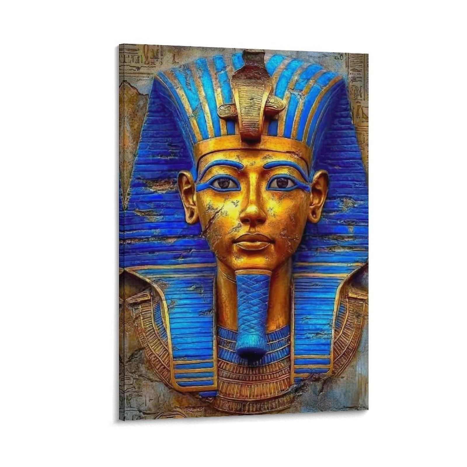 DHBANEIOK EgyptianPharaohMask_1 Wall Decor Poster Giclee Canvas Prints Modern Wall Art Picture Wall Hanging for Bedroom Living Room Decor 20x30inch(50x75cm)