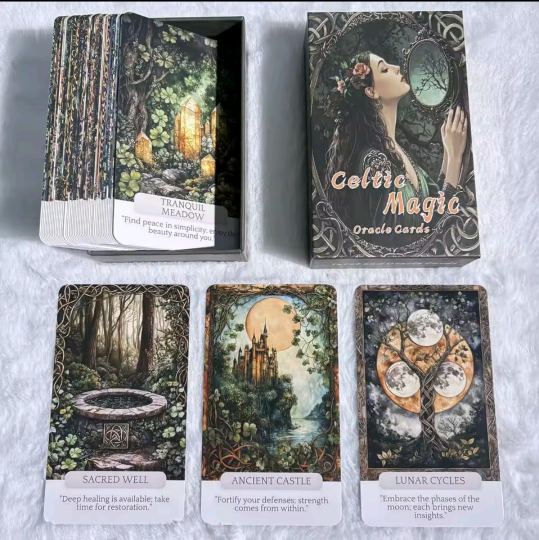[正規品・入手困難]TheMagick&MediumsOracleオラクルカード Amazon.co.jp: ケルトマジック オラクルカード, 神秘的なデザイン