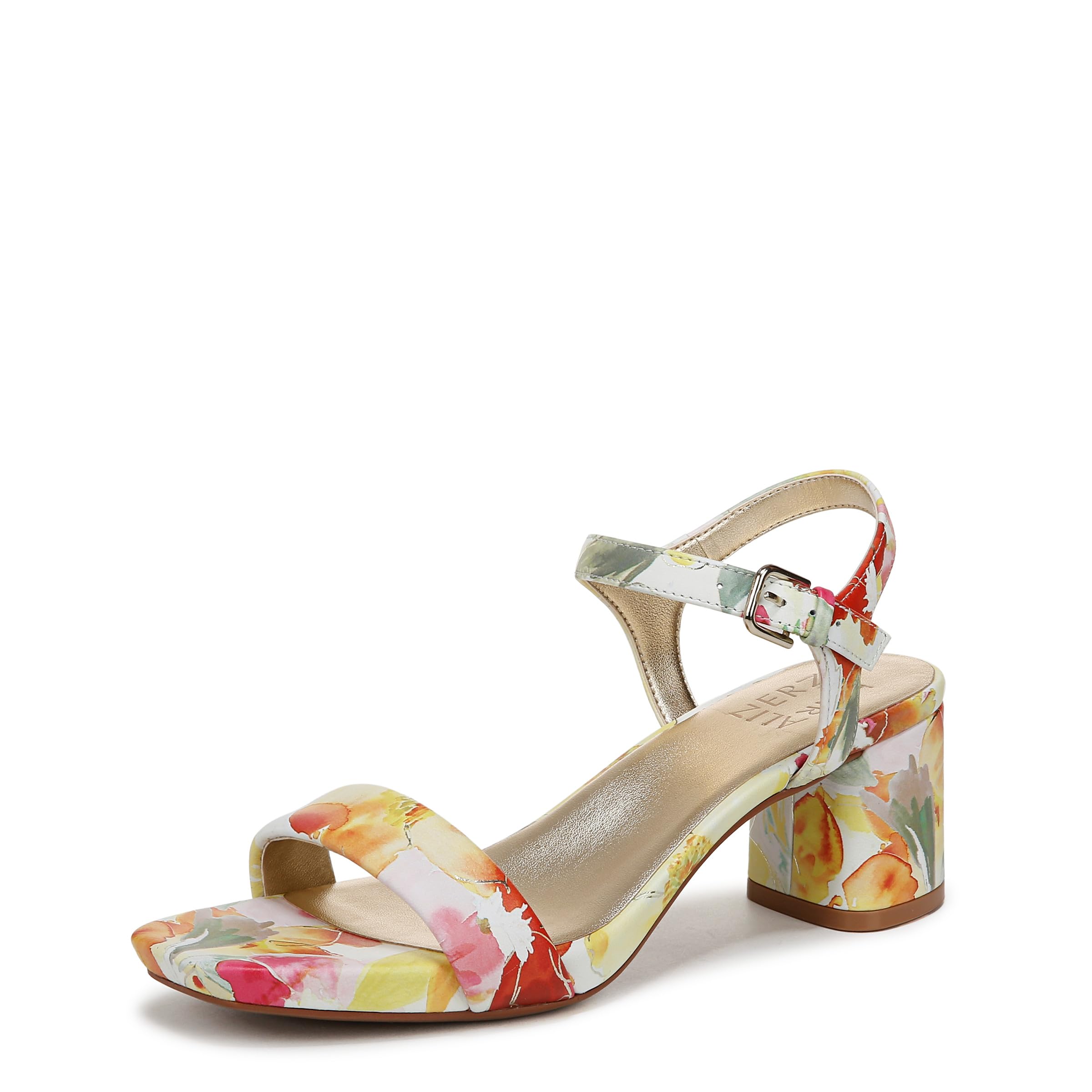 Naturalizer Womens Izzy Block Heel Ankle Strap Sandal