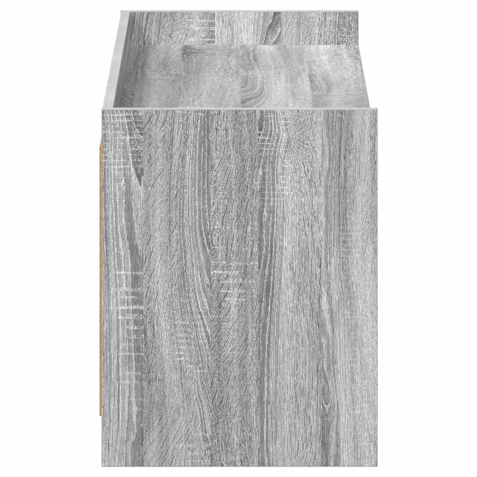 Szafka na buty Sonoma z drzwiami szara 100 x 39,5 x 51 cm