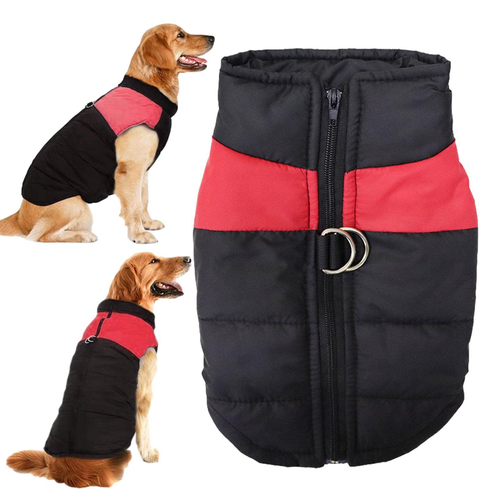 Bexdug Dog Vest for Winter | Windproof Winter Warm Cotton Dog Coat Jacket | Soft Vest Apparel Overcoat for Small Medium Large Breeds Cold Weather