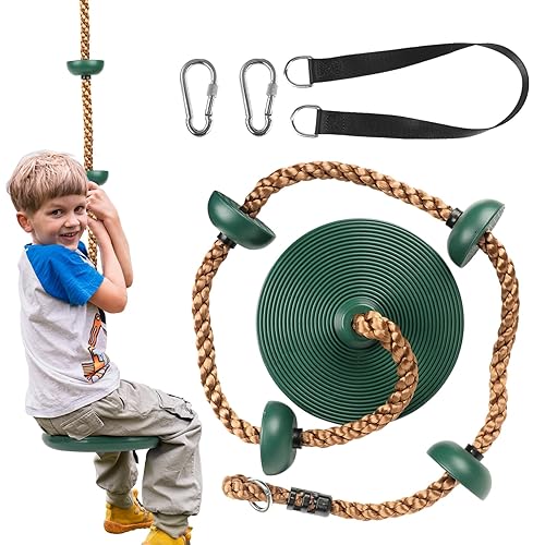 Balançoire D'extérieur pour Enfants avec Corde d'escalade et Plateforme, Balançoire