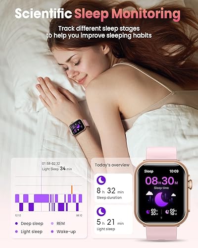 Miniatura 5 de Reloj inteligente para iPhone y Android, Bluetooth, con 120 días de duración de la batería, monitor de SpO2 247, frecuencia cardíaca de sueño, IP68,