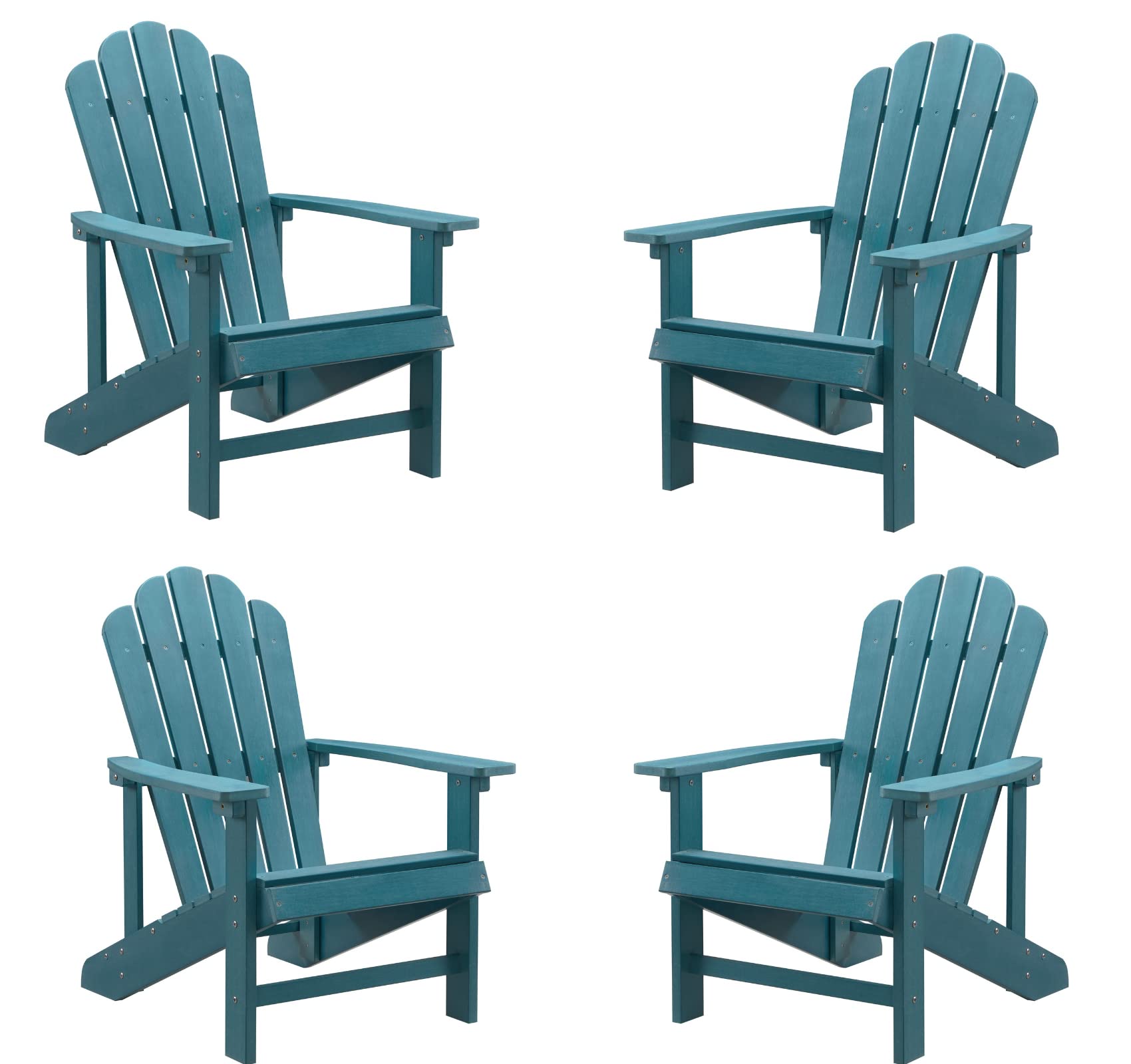 Buy Efurden Adirondack Chair Set of 4, Weather Resistant Poly Lumber