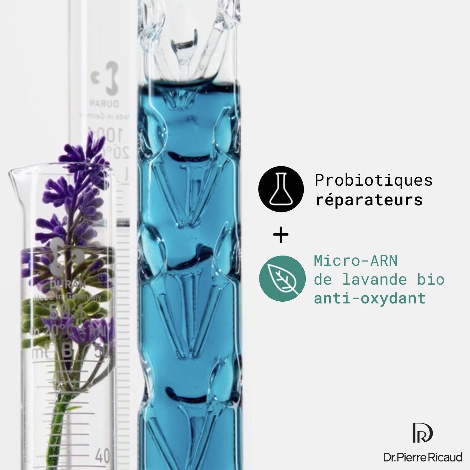 Dr Pierre Ricaud Crème de Nuit Régénération Suprême - Crème Visage Probiotiques Micro-ARN Lavande Bio Anti-Age 40ml
