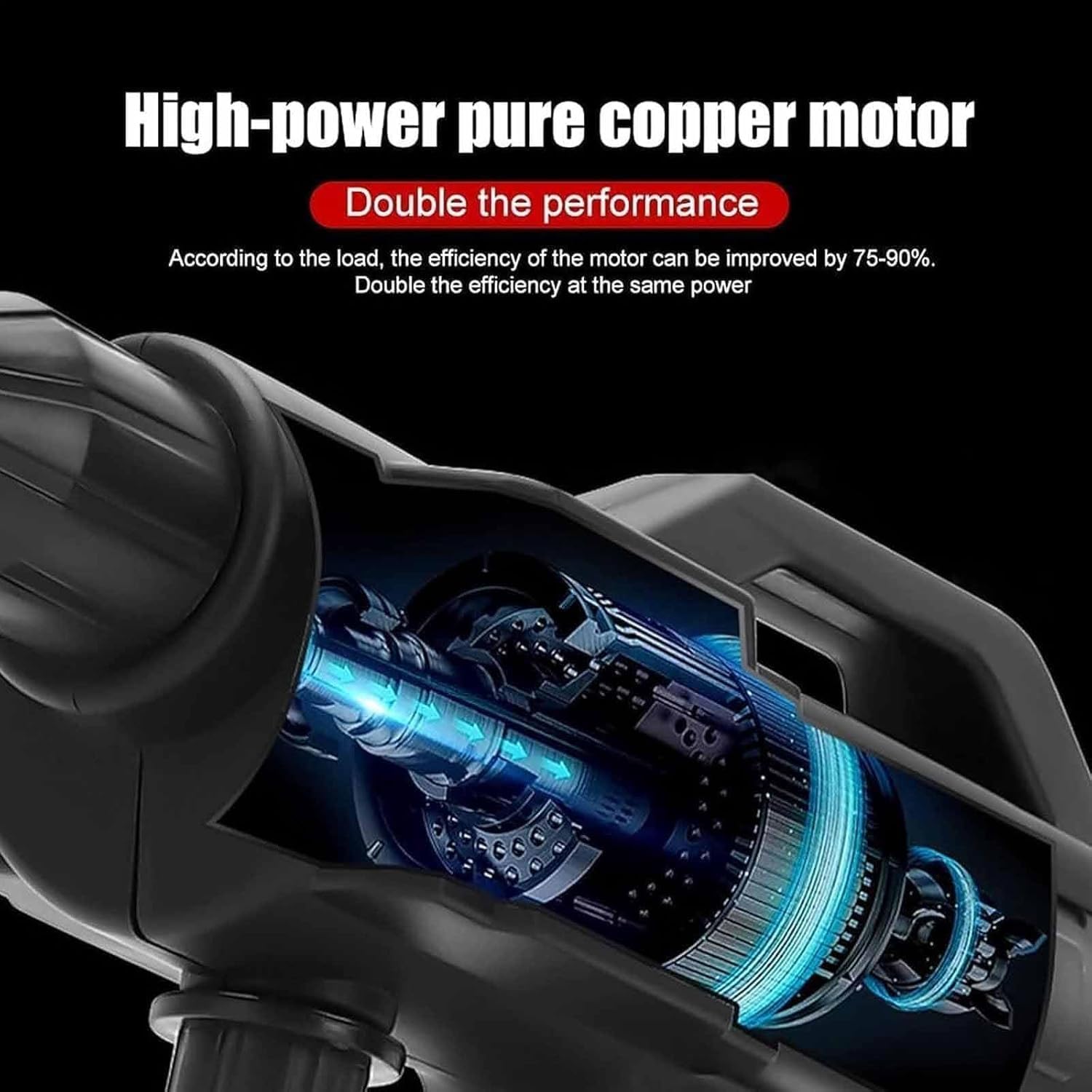 Cordless Portable High Pressure Spray Water Gun,Cordless Pressure Washer,6-in-1 Nozzle High Pressure Washer Gun,Handheld Multifunctional Electric Car Washer,for Car Wash,Garden (One Battery) Product Image 4
