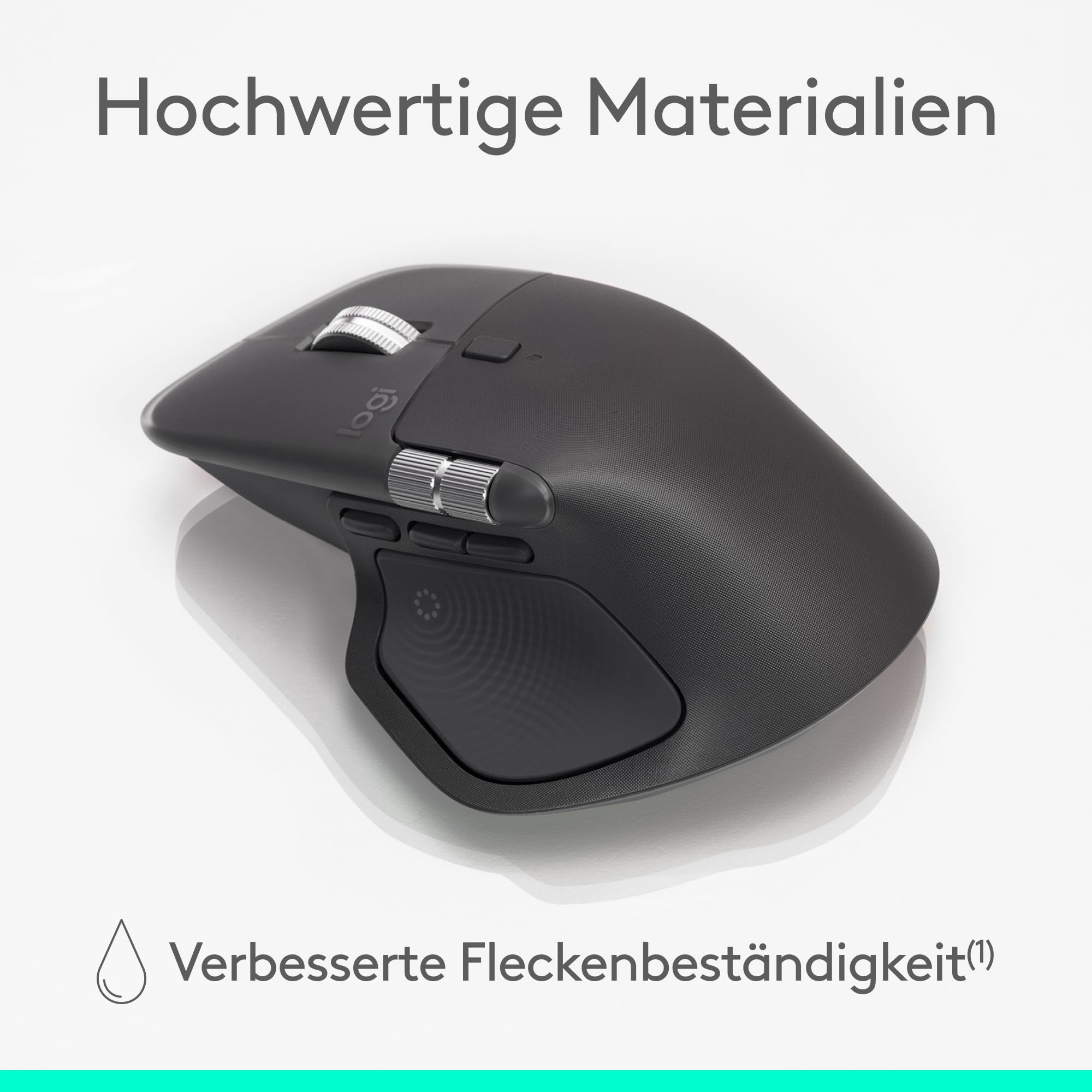 Logitech MX Master 4 for Business, kabellose Maus mit leisen Klicks, 8K DPI, MagSpeed-Scrollrad, Logi Bolt Empfänger, Bluetooth, Actions Ring, Haptik, Aufladen über USB-C – Grafit