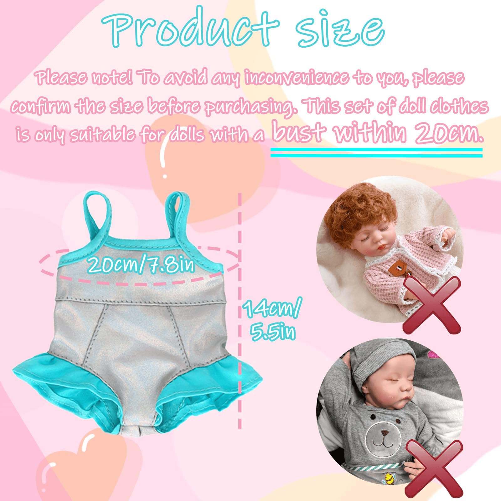 6 szt. ubranek dla lalek 30 cm