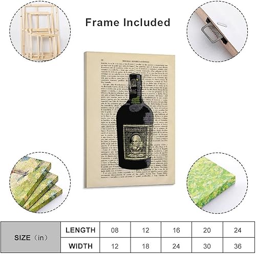 Miniatura 2 de Botella de arte de Rum para decoración de cumpleaños, decoración de pared, póster decorativo de lienzo, arte de pared, póster de sala de estar,