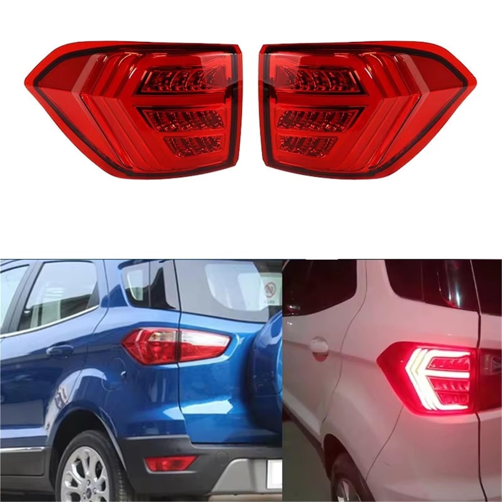 Lampade Compatibile Con Ford Per Ecosport 2013 2014 2015 2016 2017 2018 2019 Fanale Posteriore DRL Freno Per Segnale Di Parcheggio Lampadina Accessori Auto