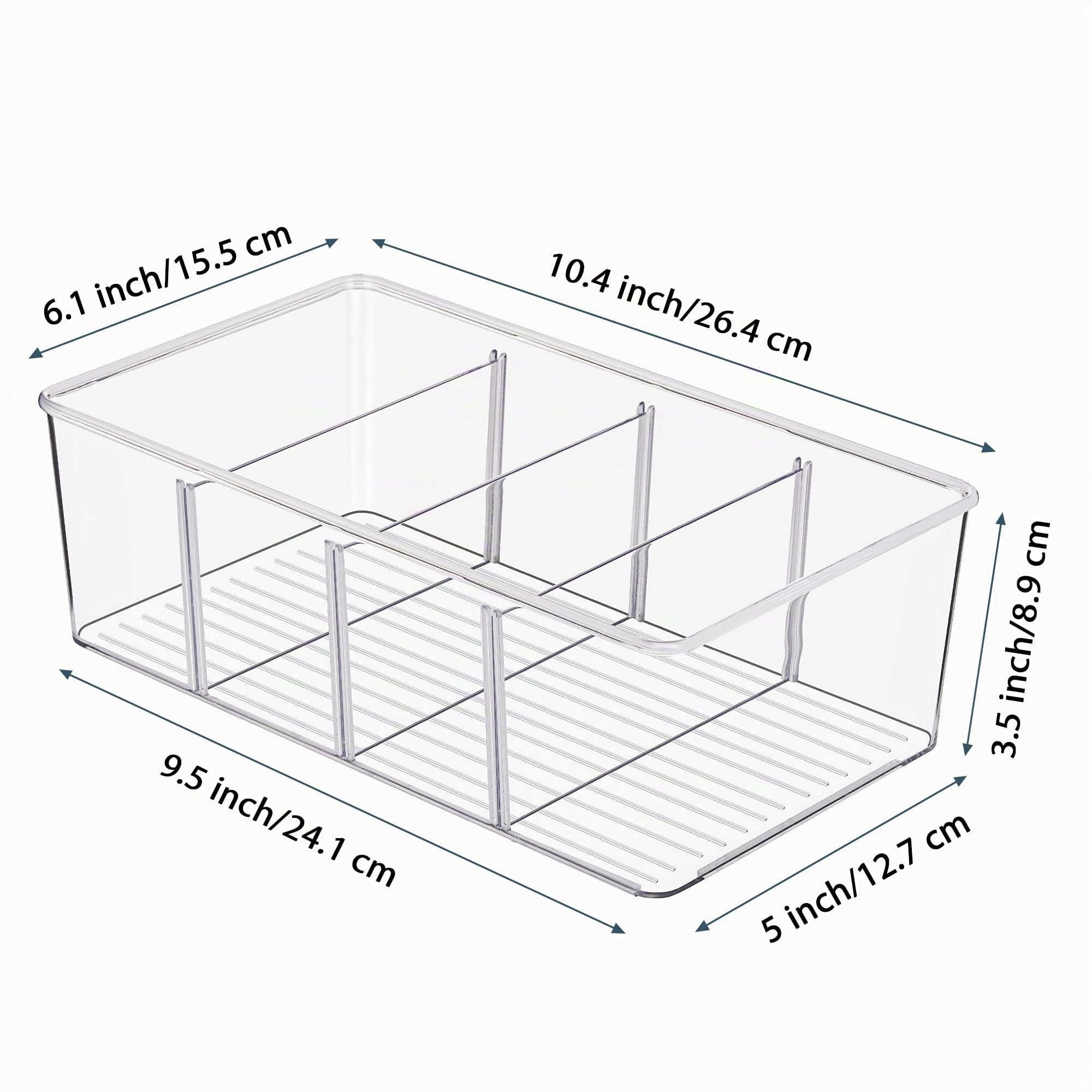 Vtopmart Set Kühlschrank Organizer mit 4 Fächern (8)