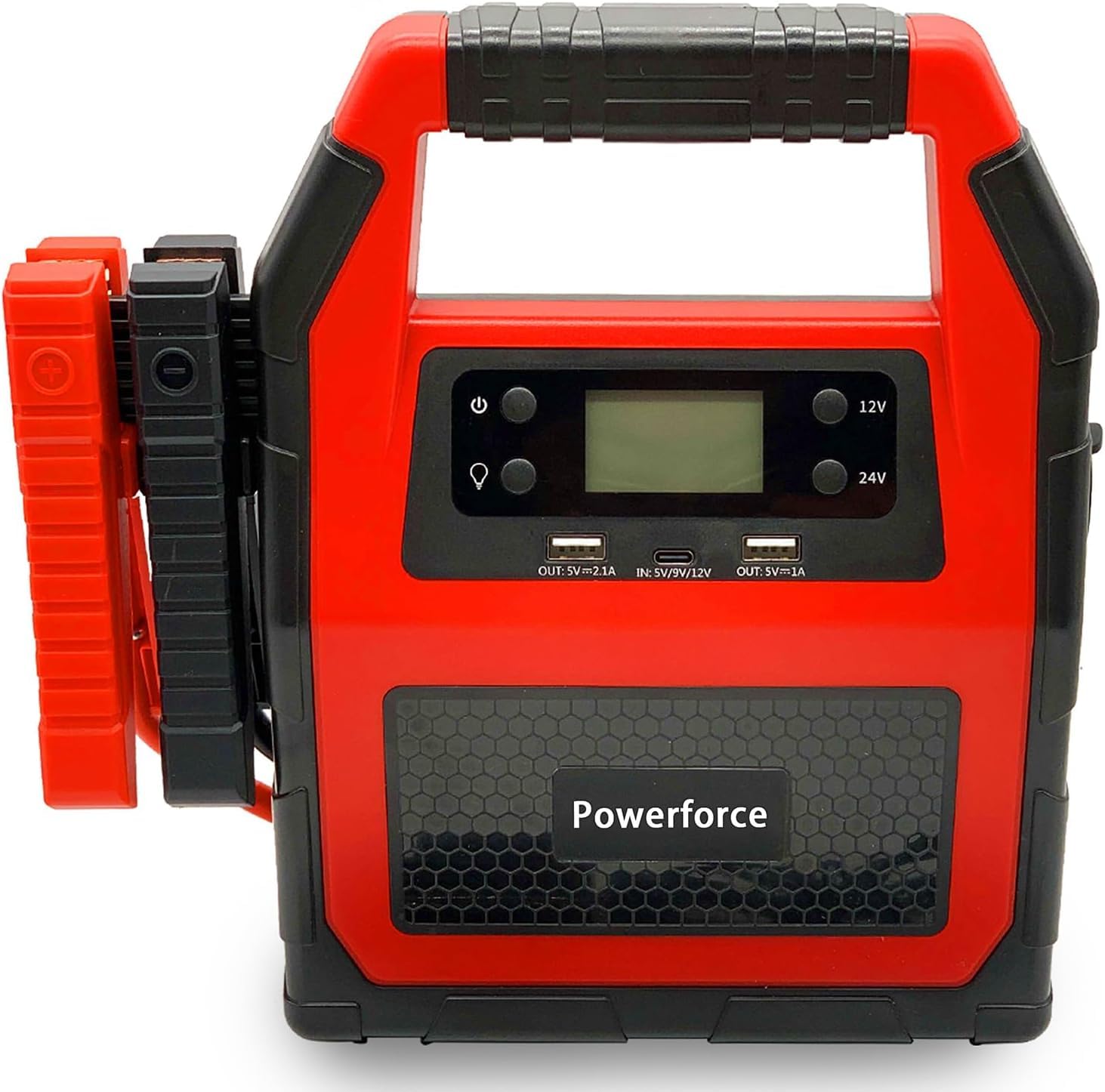 Arrancador portátil de 42000 mAh y 1500 A de pico y banco de energía — 24 V conmutable para coche y camión de uso intensivo para arranque de emergencia (arranque instantáneo para automóviles, camiones