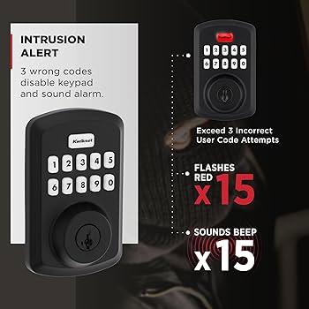 dele ディーリーPREMIUM undeleted EDITION… Kwikset Powerbolt 250 10-Button Keypad Matte Black
