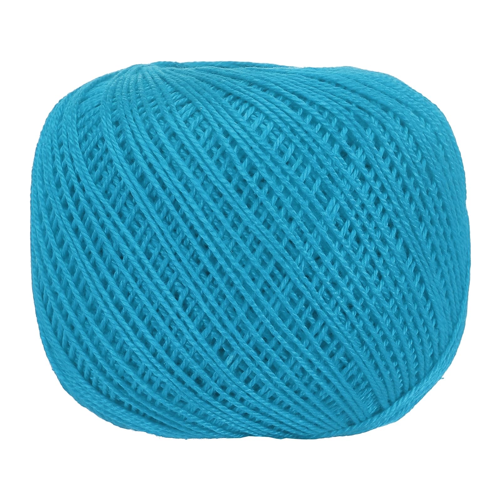 sourcing map 164 Yards Size 3 Dark Sea Blue Cotton Crochet Thread Lace Weight Yarn Tatting Thread for Crocheting Knitting Embroidery Sewing