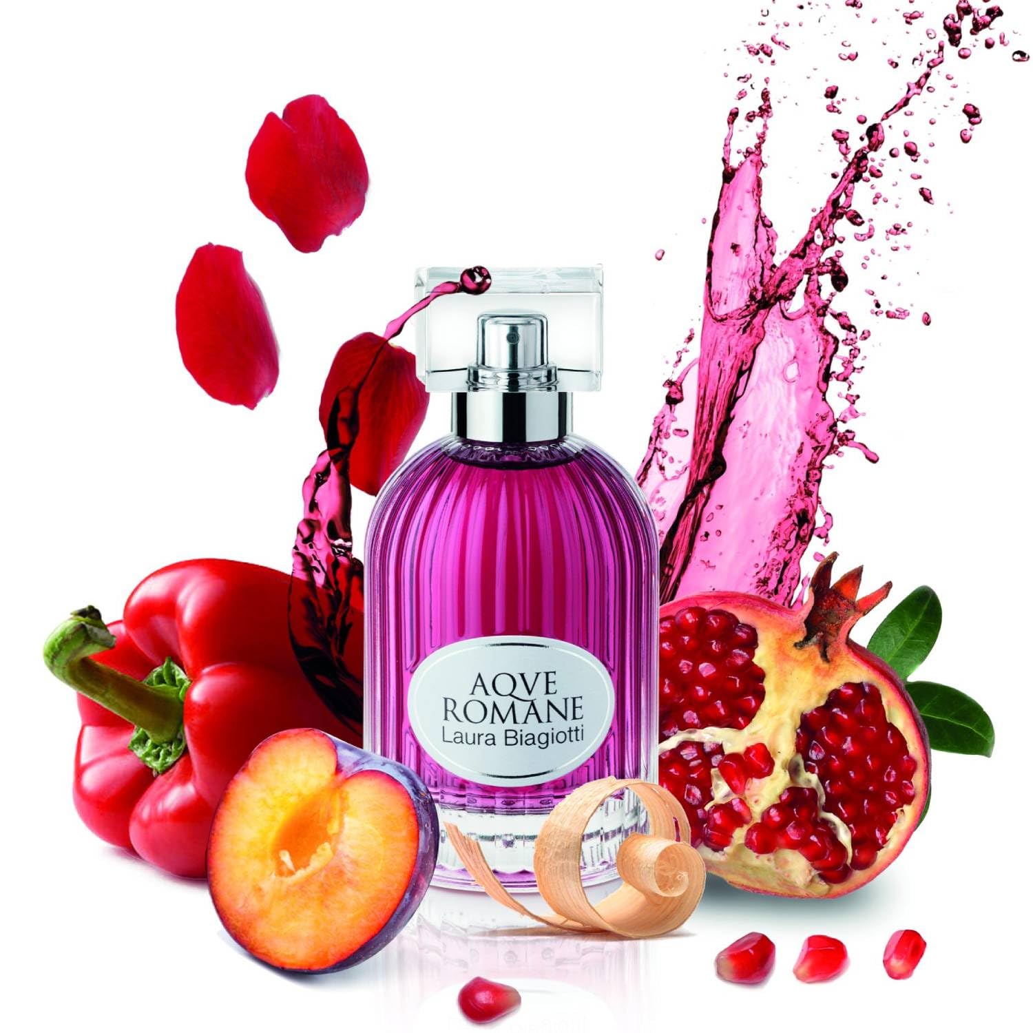 Laura Biagiotti Aqve Romane Uva Dulcius Eau de Toilette Spray Donna, Fragranza Fruttata Floreale, 100 ml