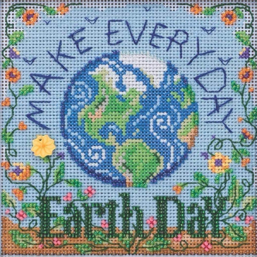 Amazon.co.jp: ZDDSZXRB 刺繍キットクロスステッチ刺しゅう地球の日
