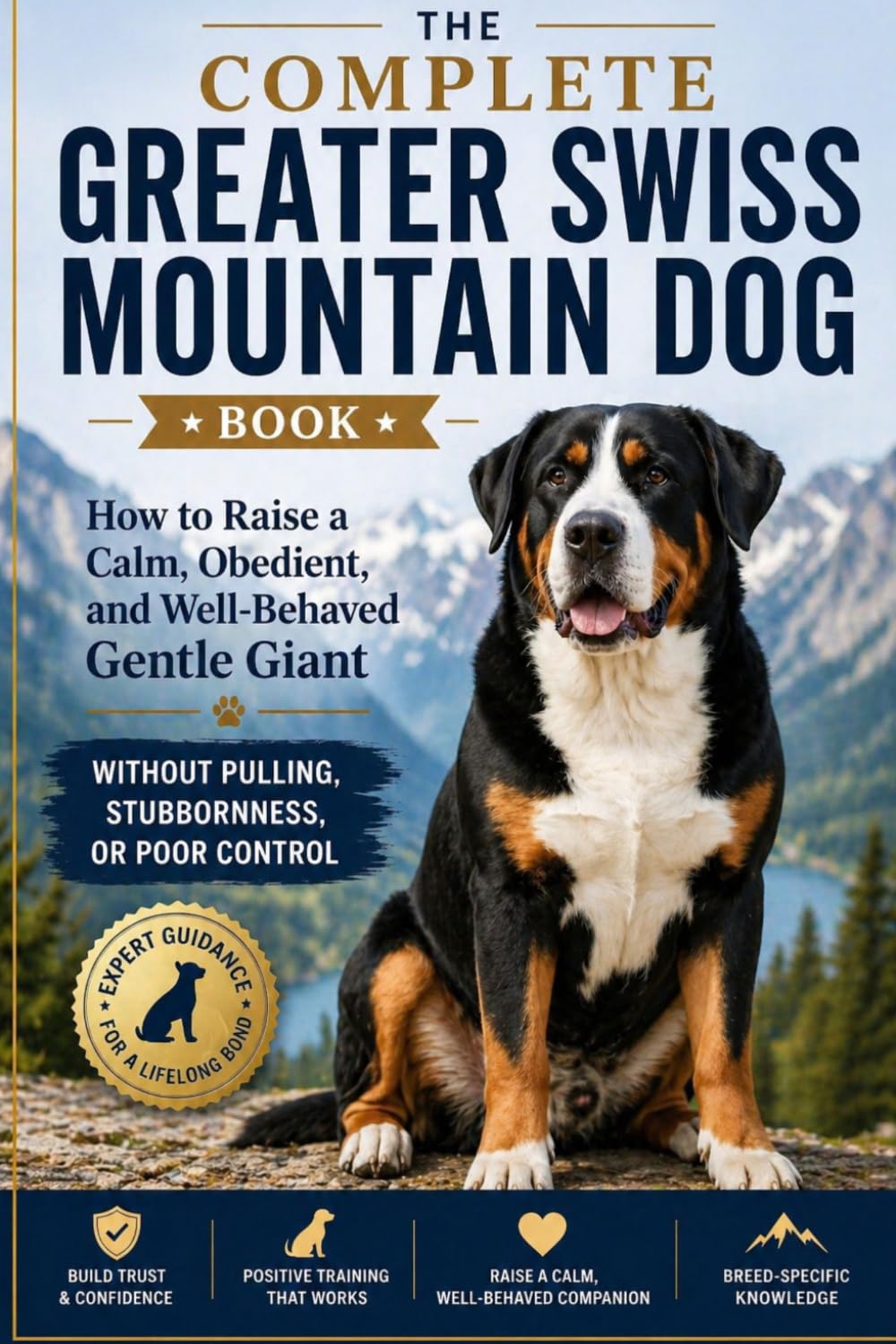 The Complete Greater Swiss Mountain Dog Book: How to Raise a Calm, Obedient, and Well-Behaved Gentle Giant Without Pulling, Stubbornness, or Poor Control
