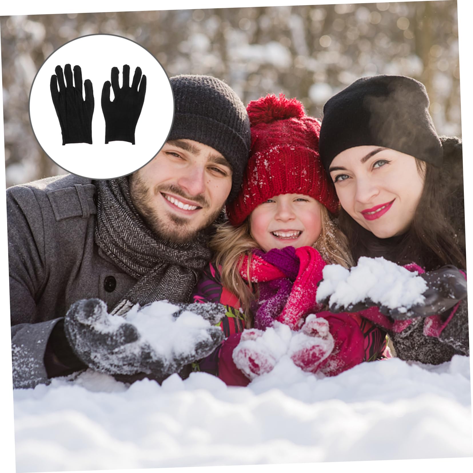 24paare Schwarze Baumwollarbeits-handschuhe Verstärkt Schmutzabweisend Für Garten Haushaltsarbeiten Optimaler Und