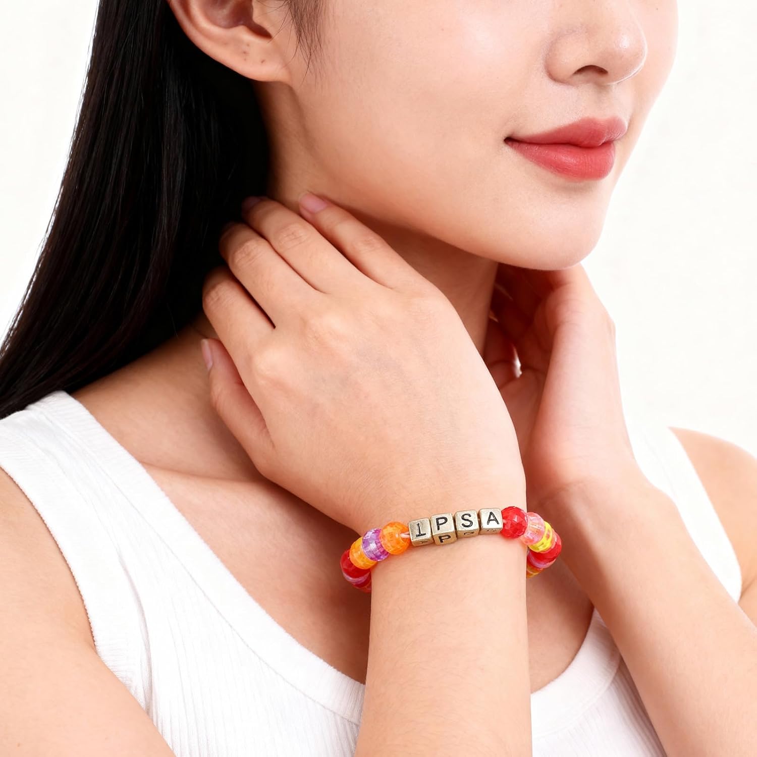 200 Pcs Black Alphabet Gold Cube Bead, 0.24" Retro Square Letter Beads, Vintage Gold Cube Alphabet A-Z Large Hole Beads for Jewelry Making Necklaces Bracelets DIY Crafts - Image 4