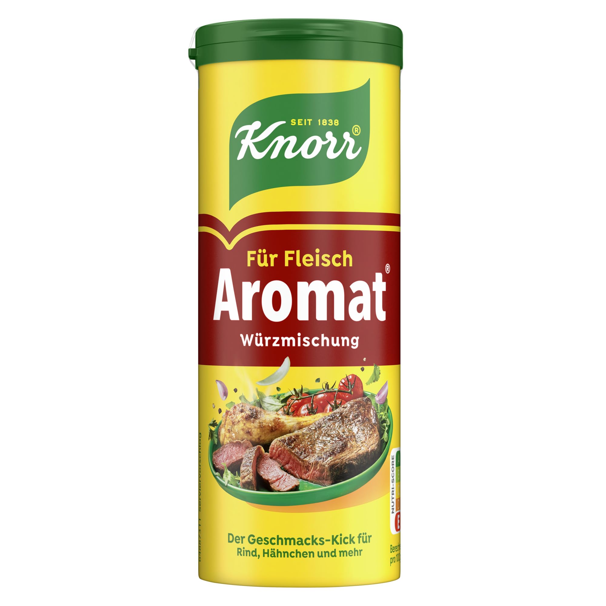 Knorr Würzmischung Aromat für schnelle Gerichte zum Würzen und Verfeinern von Rind, Hähnchen, Filet und mehr 90 g