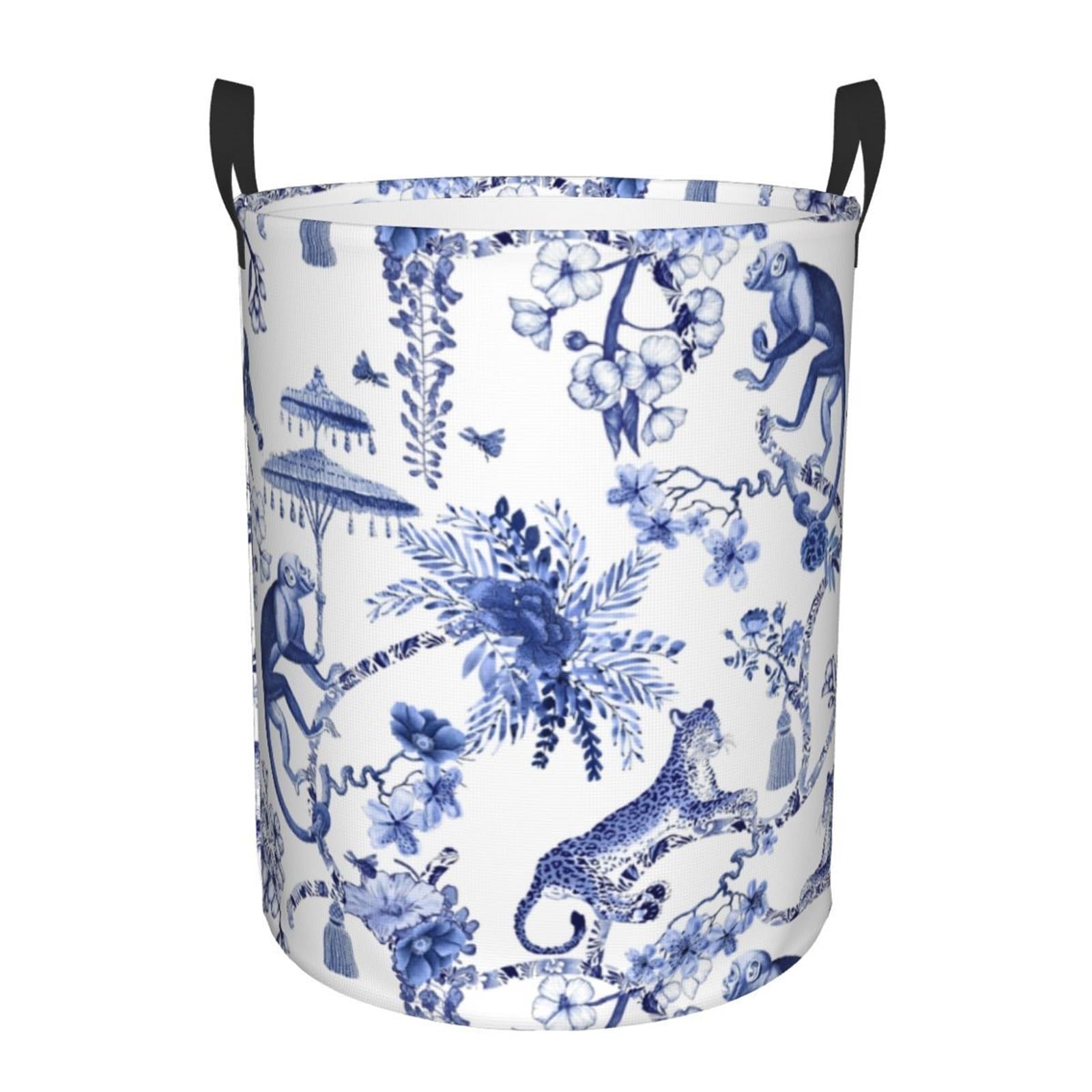 Fabric laundry hamper Vintage Laundry Hamper Large Storage Basket for Family(Color5,42x34 cm)