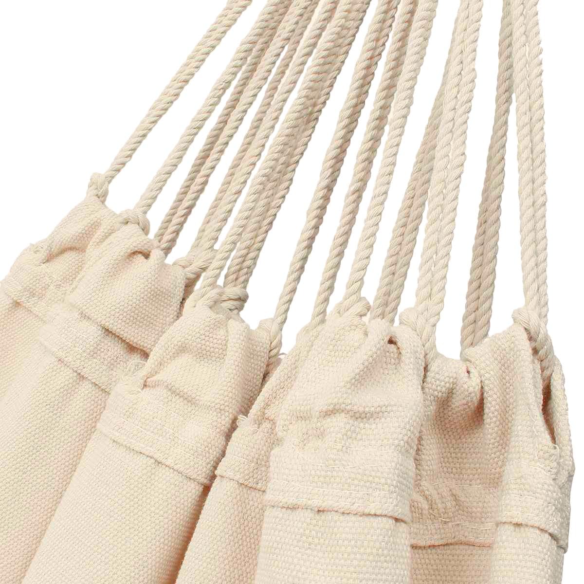 Rea - Tutumi Amaca Doppia In Corda Intrecciata 400256, Bianco, Per 2 Persone 270 X 150 Cm