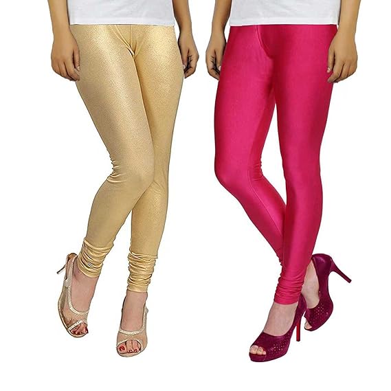 pink kurti with golden leggings