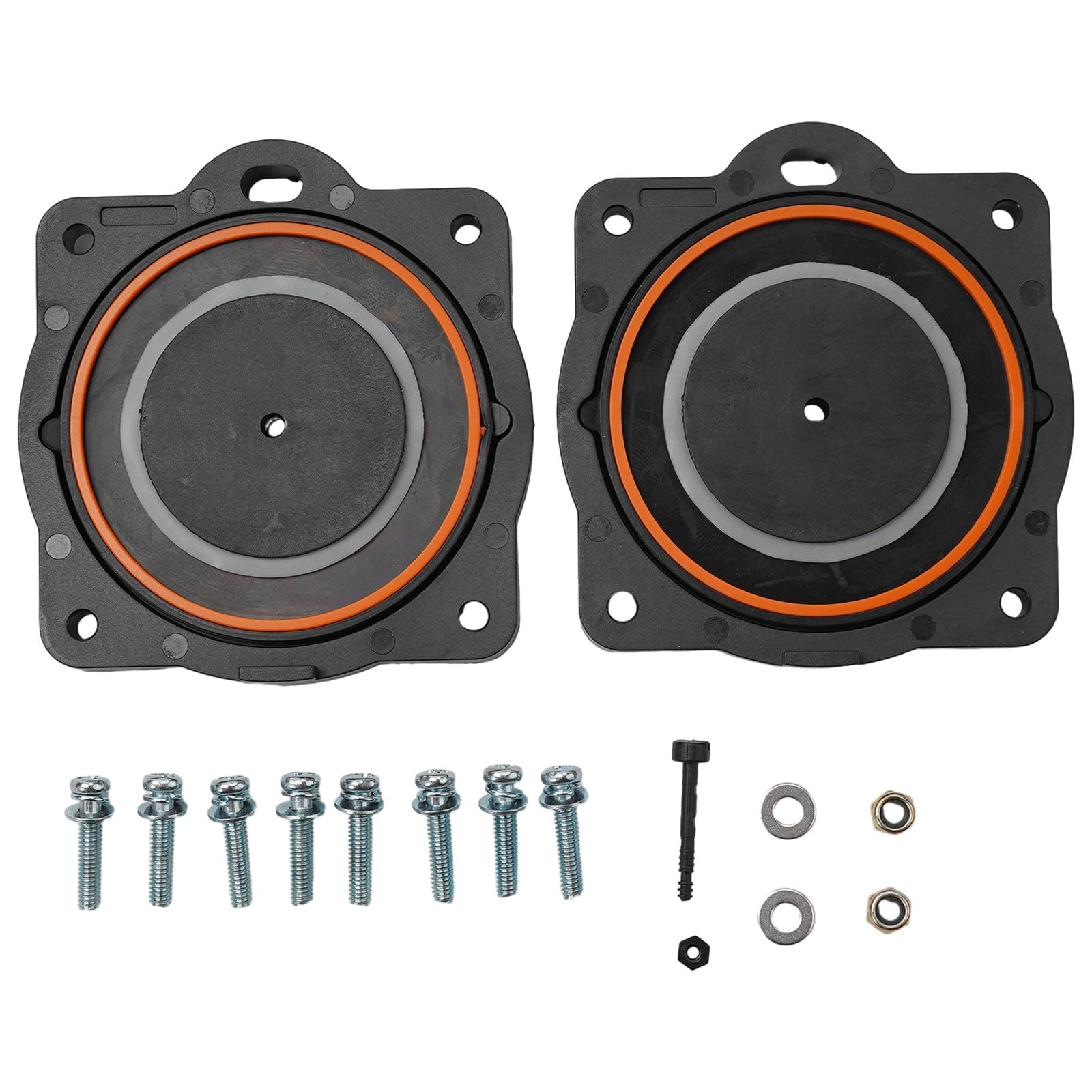 Hoppipola Air Pump Rebuild Kit -60 and -80 Linear Air Pumps, for Replacement Repair Set with 2 Diaphragms, 8 Screws, 6 Accessories, Plastic Metal Material