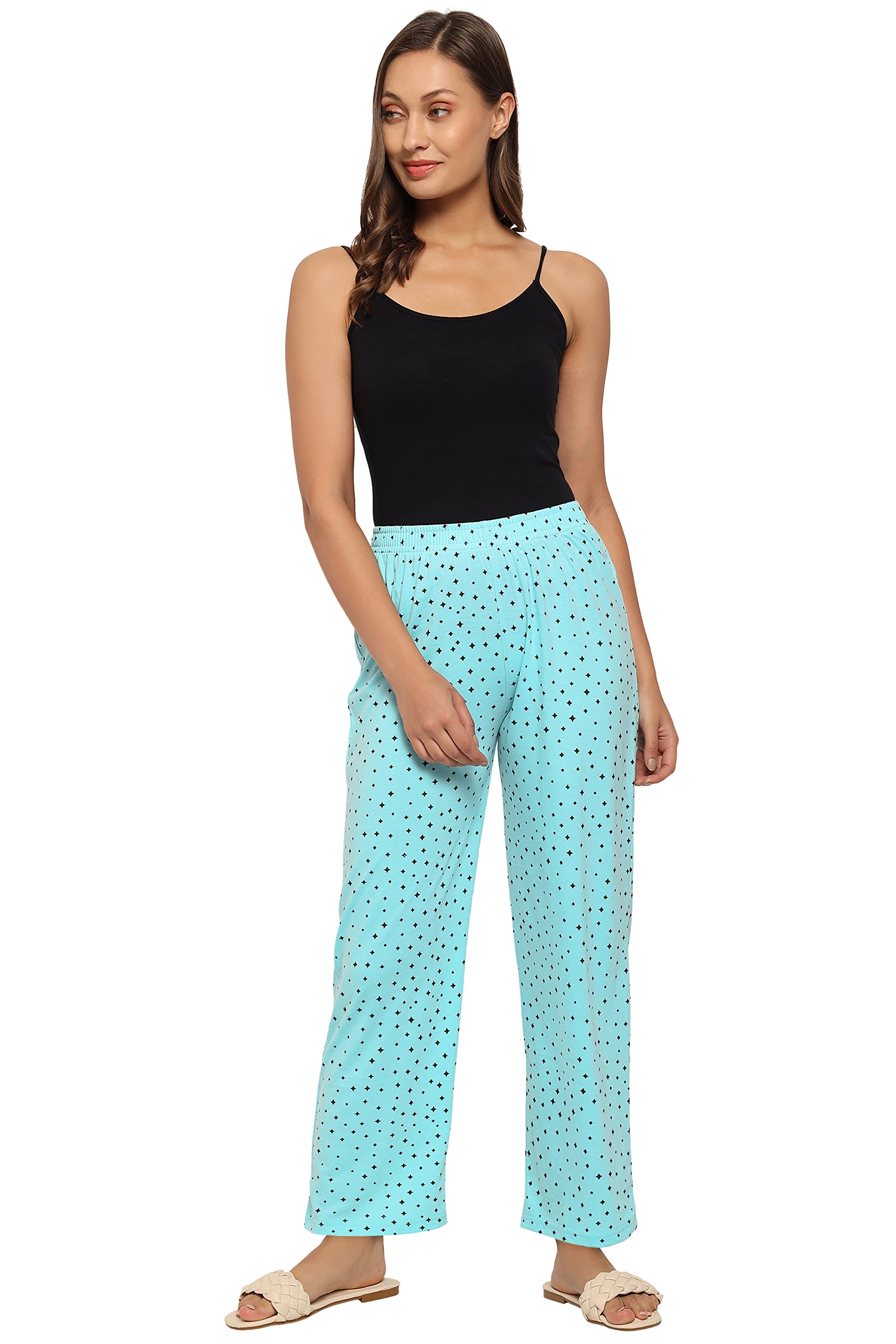 fflirtygo Women Pyjama Cotton, Night Dress, Lounge Wear, Polka Dot Pyjama,�-Cotton Night Wear-picture-51
