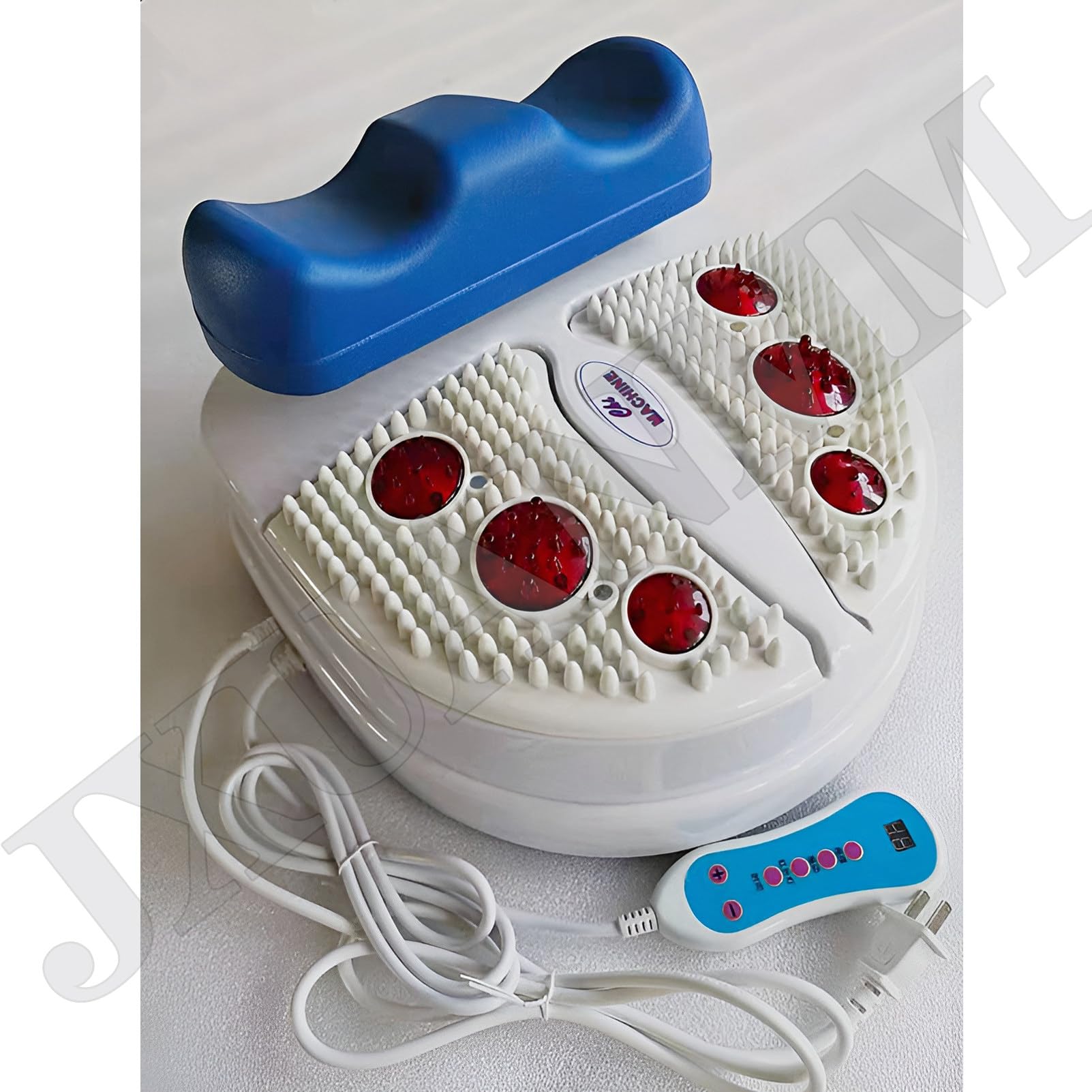 Chi Machine - Appareil électrique pour Les Pieds, avec luminothérapie Rouge, Appareil d'exercice oscillant à 10 Vitesses Une Remise en Forme aérobique Passive, réduction du Stress Blue