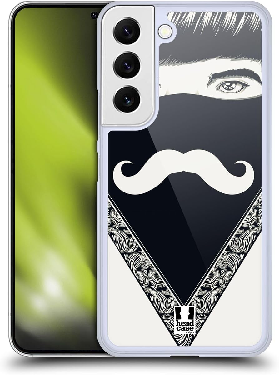 Moustache Bandana Hard Back Case Compatible with Samsung Galaxy S22 5G