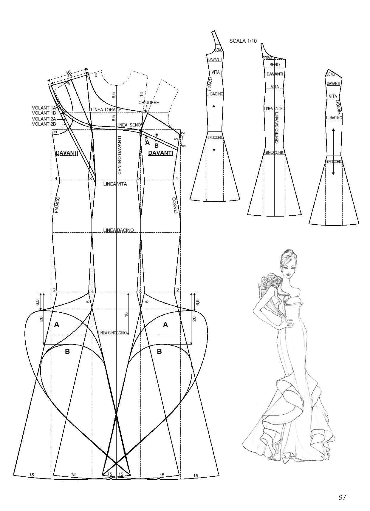 La tecnica dei modelli. Alta moda. Ediz. illustrata. Modelli d'alta moda. Tecnica del moulage. Decorazioni (Vol. 1)