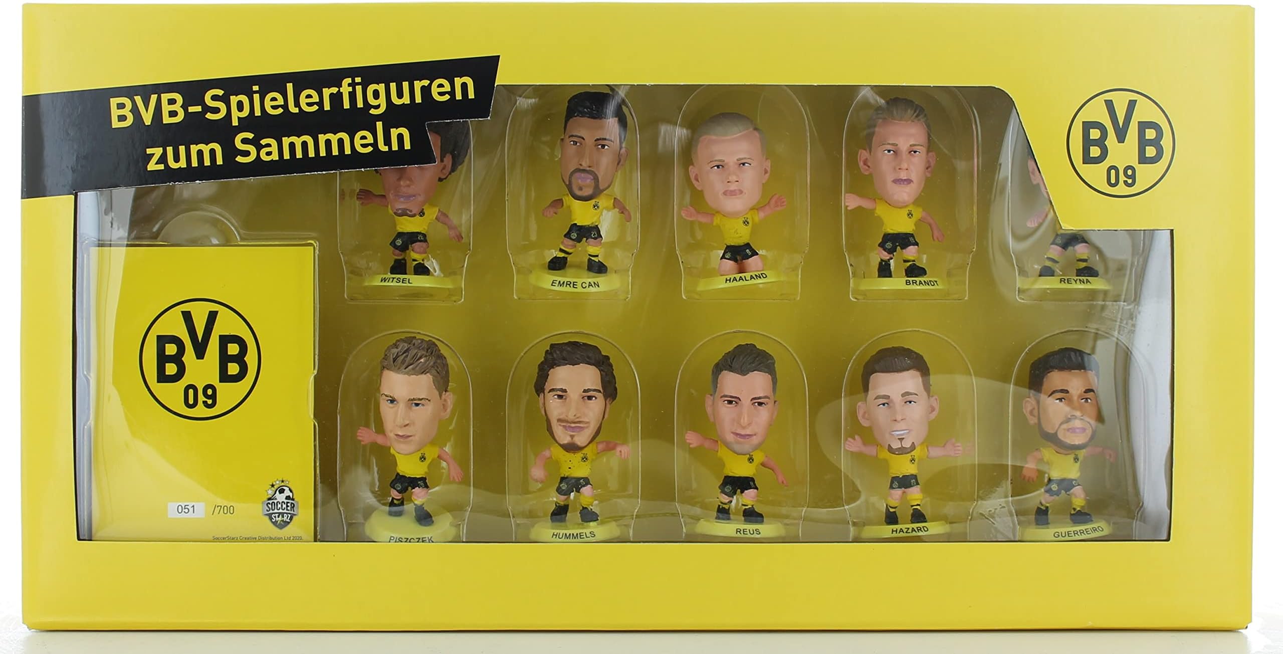SoccerStarz - Borussia Dortmund Team Pack 10 figure (Classic Kit 2020/21 Season) /Figures