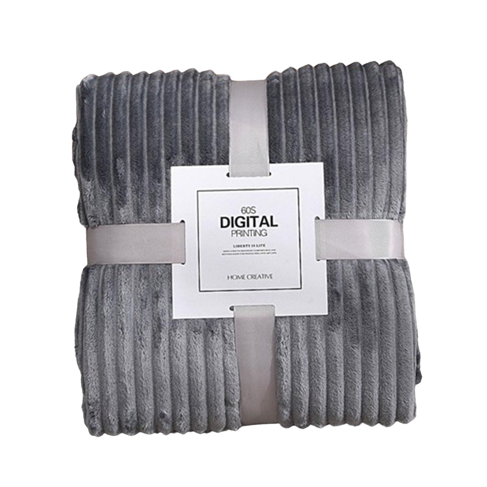 Xinsheinelry Color Striped Flannel Blanket Shawl Multipurposes Sofa Cover Home Bed Bed