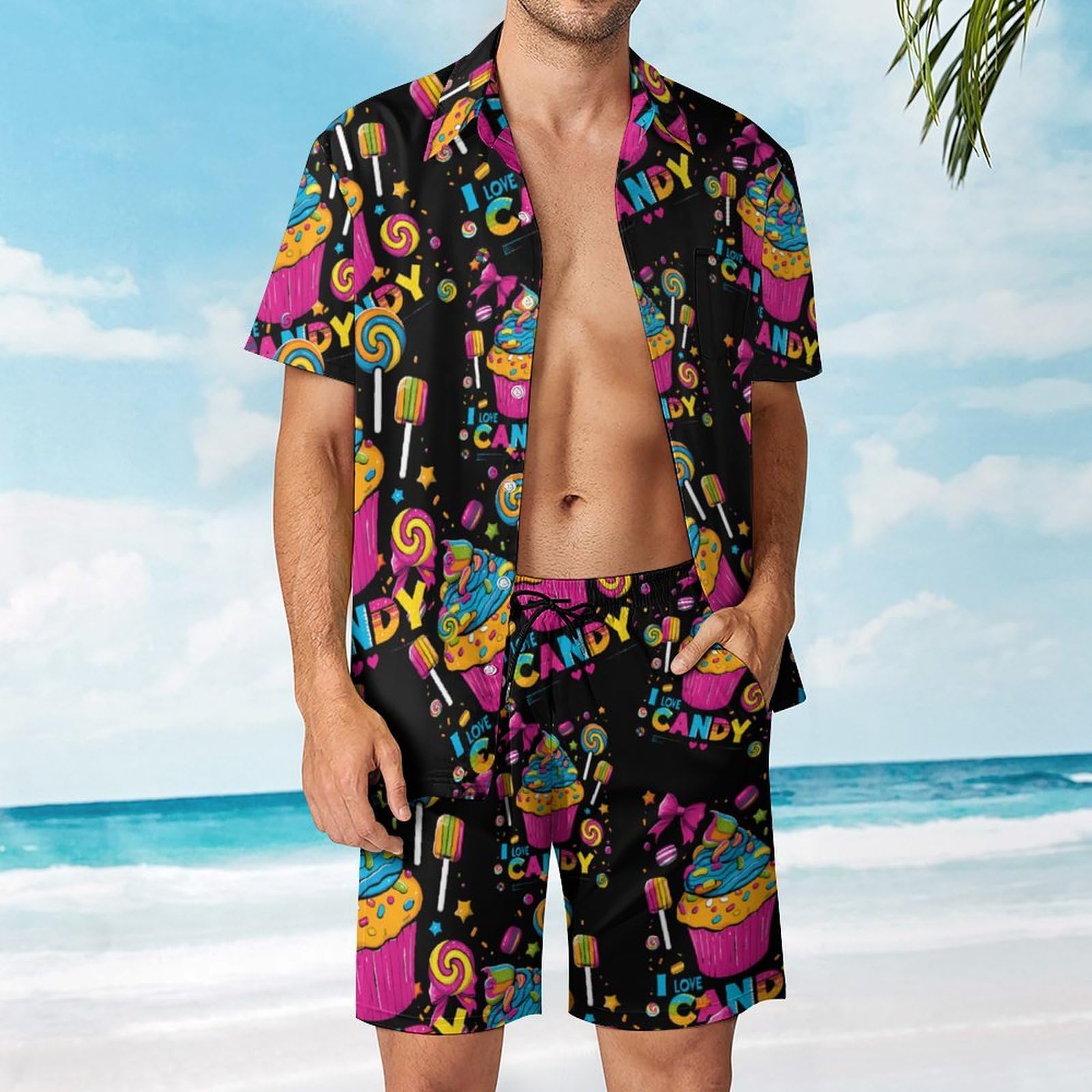 Bitcoin and Dollars メンズ サマービーチアウトフィット シャツとショーツセット 2ピース バケーション Amazon | I  Love Candy メンズ サマービーチアウトフィット シャツとショーツセット 2ピース バケーション | ゴルフ用品 Bitcoin and  Dollars メンズ サマービーチ ...