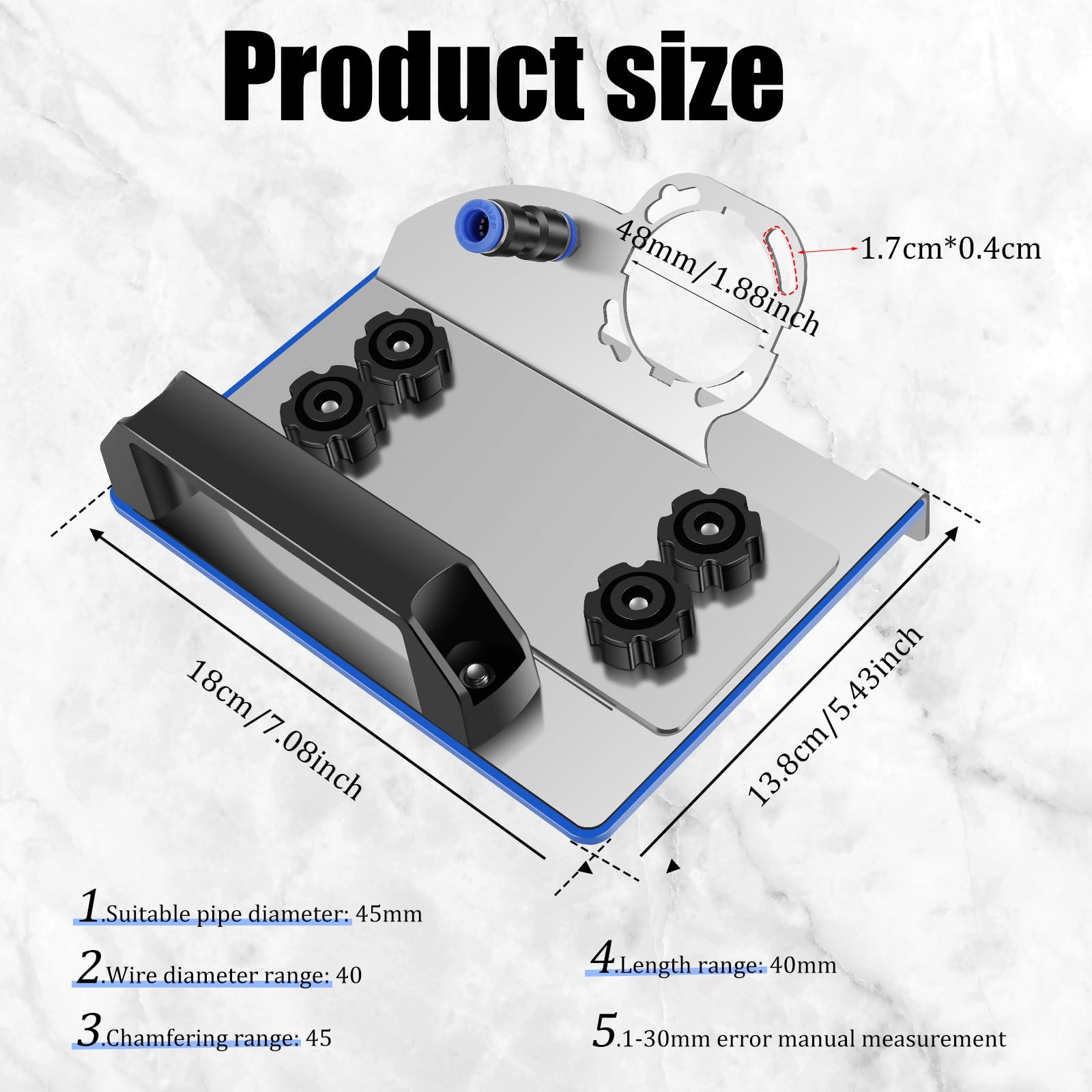 Angle Grinder Stand for Tile 45° Chamfer Cutting,Angle Grinder Stand Grinder Holder, Special Cutting Bracket, Angle Grinder Tile Chamfer Stand for 100-Type Angle Grinders
