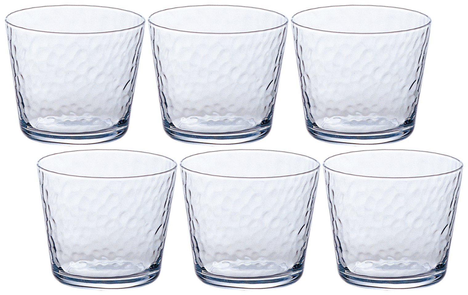 ADERIA B-6415 Glass Clear Curacao Free Cup 8.7 fl oz (220 ml), Set of 6, Made in Japan